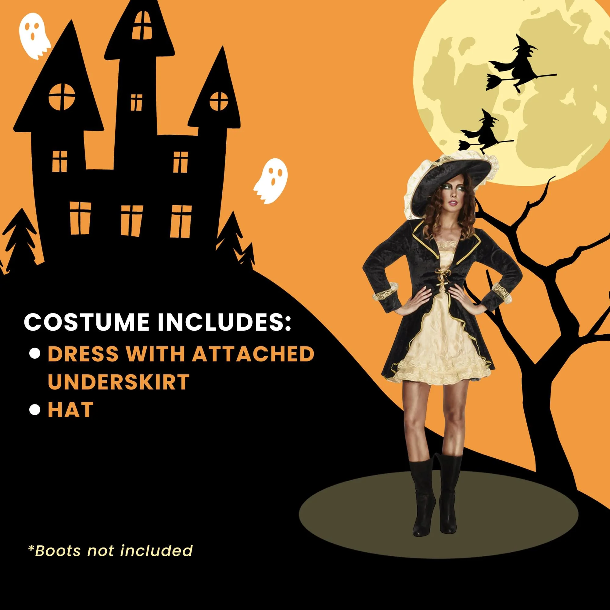 Fever Swashbuckler Black/gold Adult Costume - Image 13
