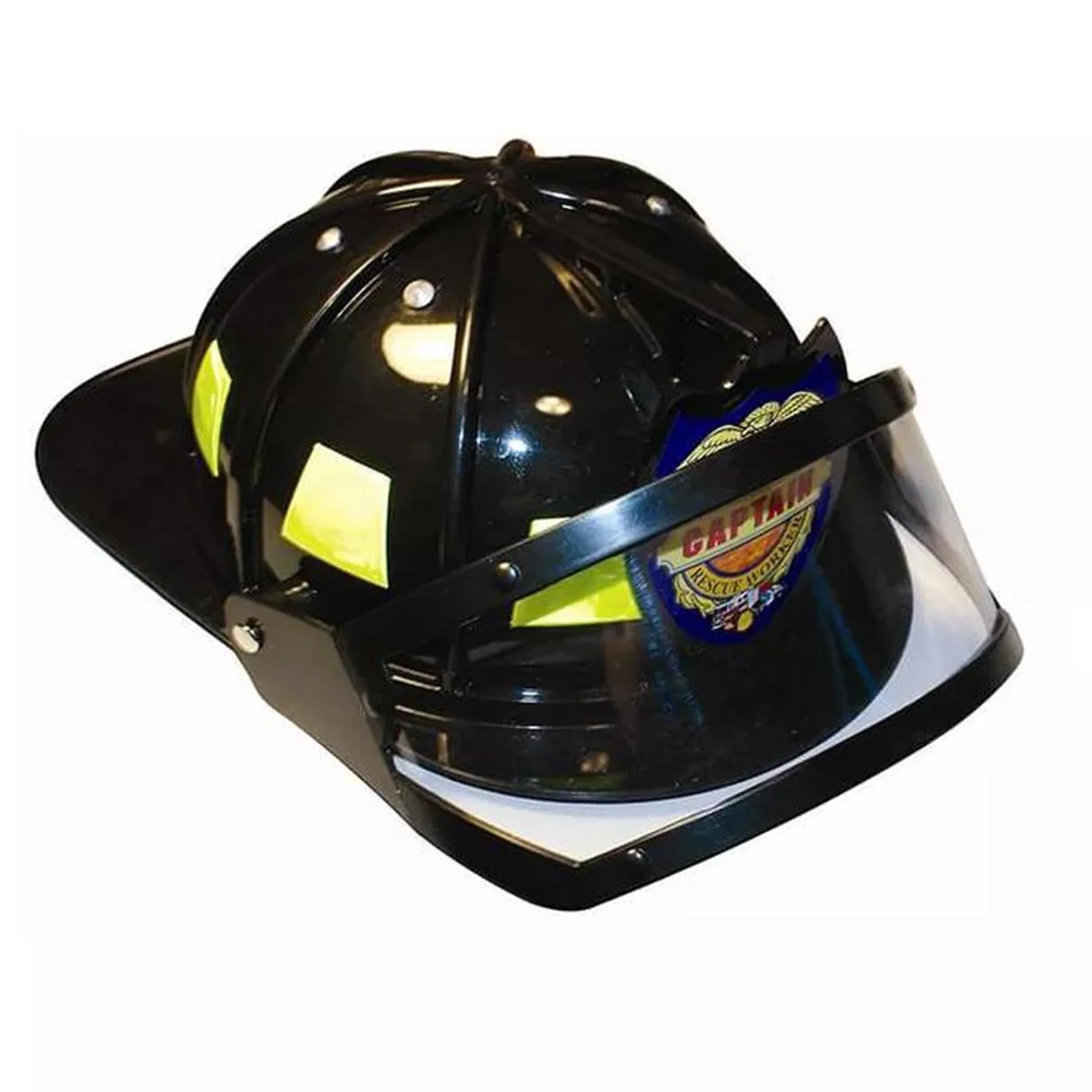 Firefighter Adult Costume Black Helmet - Image 4