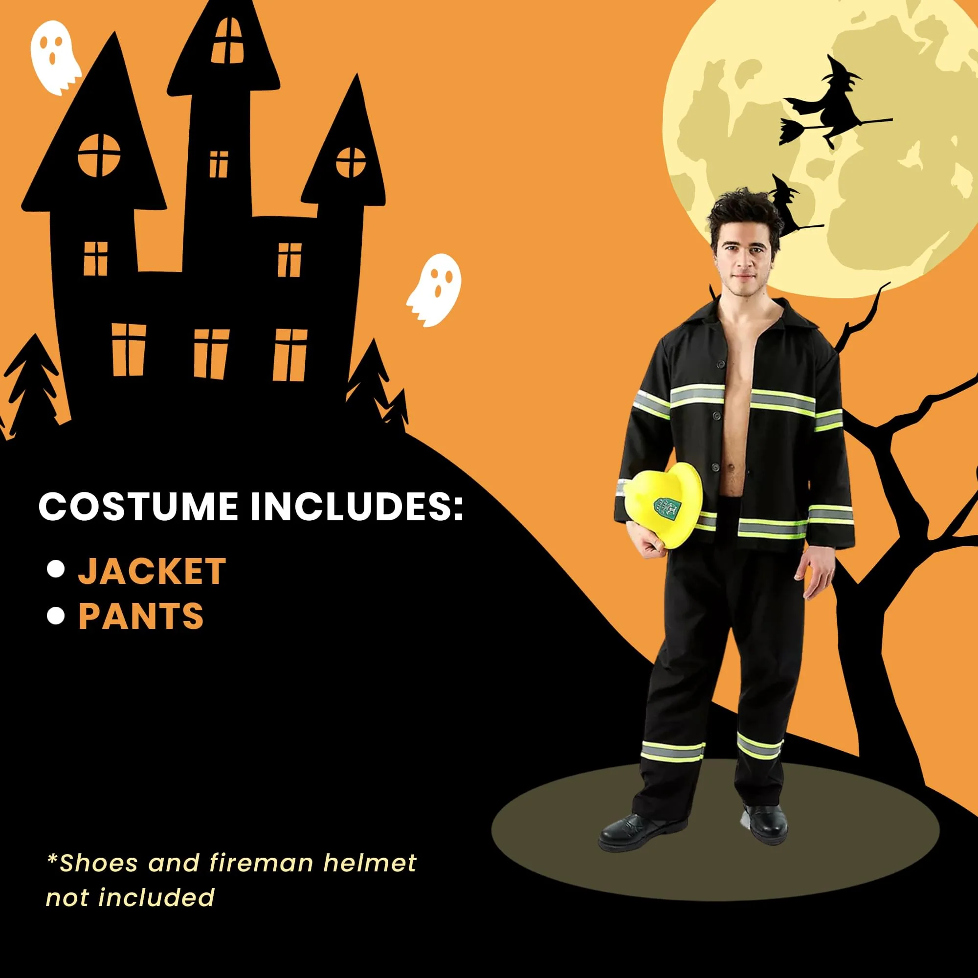 Fireman Adult Costume One Size - Image 6