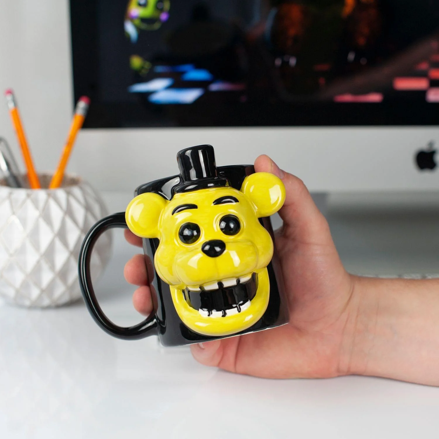 Five Nights At Freddy Golden Freddy Fazbear Mug| 3D Ceramic Mug | 16 Ounces - Image 6