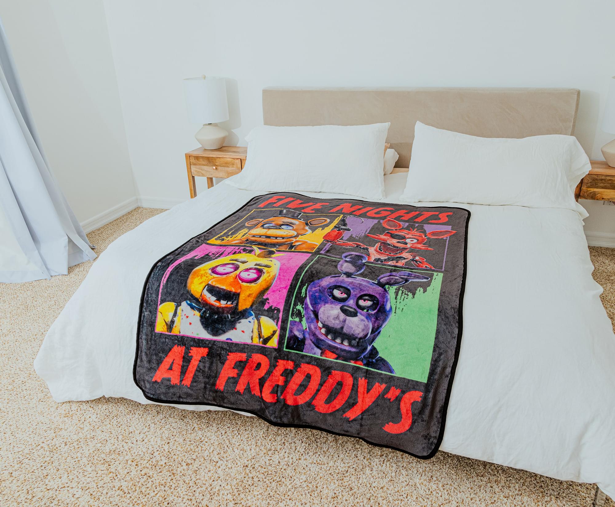 Five Nights At Freddy's Characters Raschel Throw Blanket | 45 x 60 Inches - Image 9