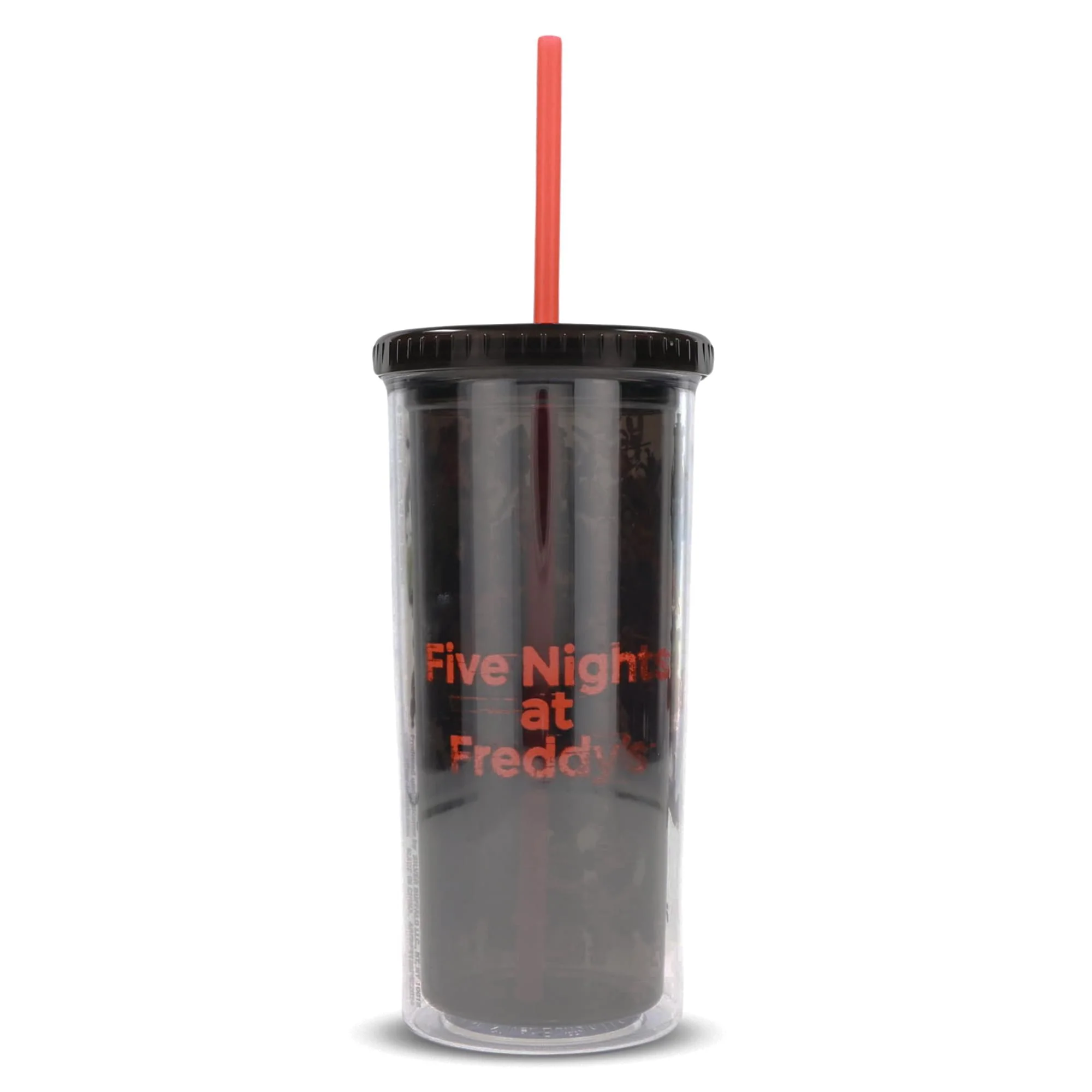 Five Nights At Freddy's Collage 20-Ounce Carnival Cup With Lid and Straw - Image 2