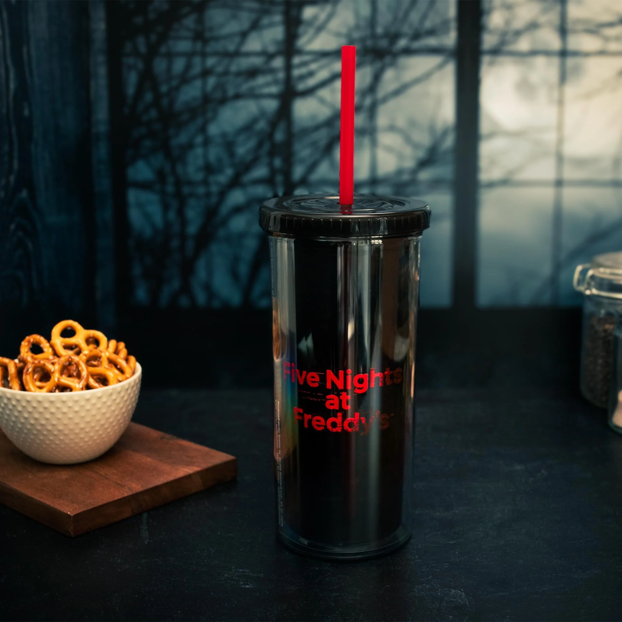 Five Nights At Freddy's Collage 20-Ounce Carnival Cup With Lid and Straw - Image 5