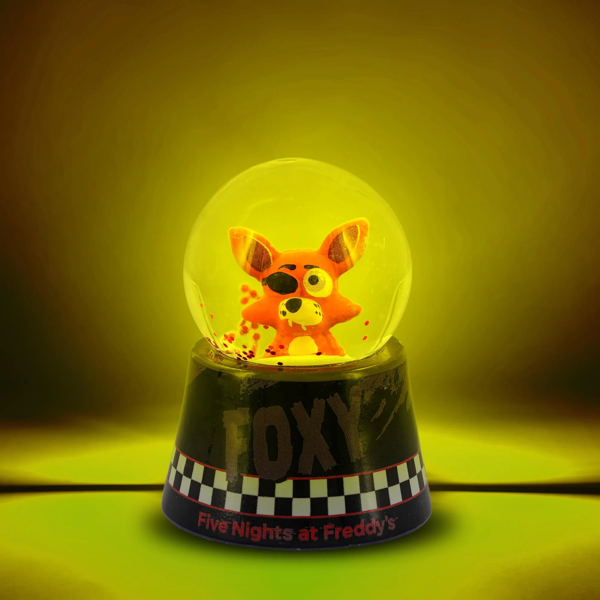 Five Nights At Freddy's Foxy The Pirate Mini Light-Up Snow Globe | 3 Inches Tall - Image 2