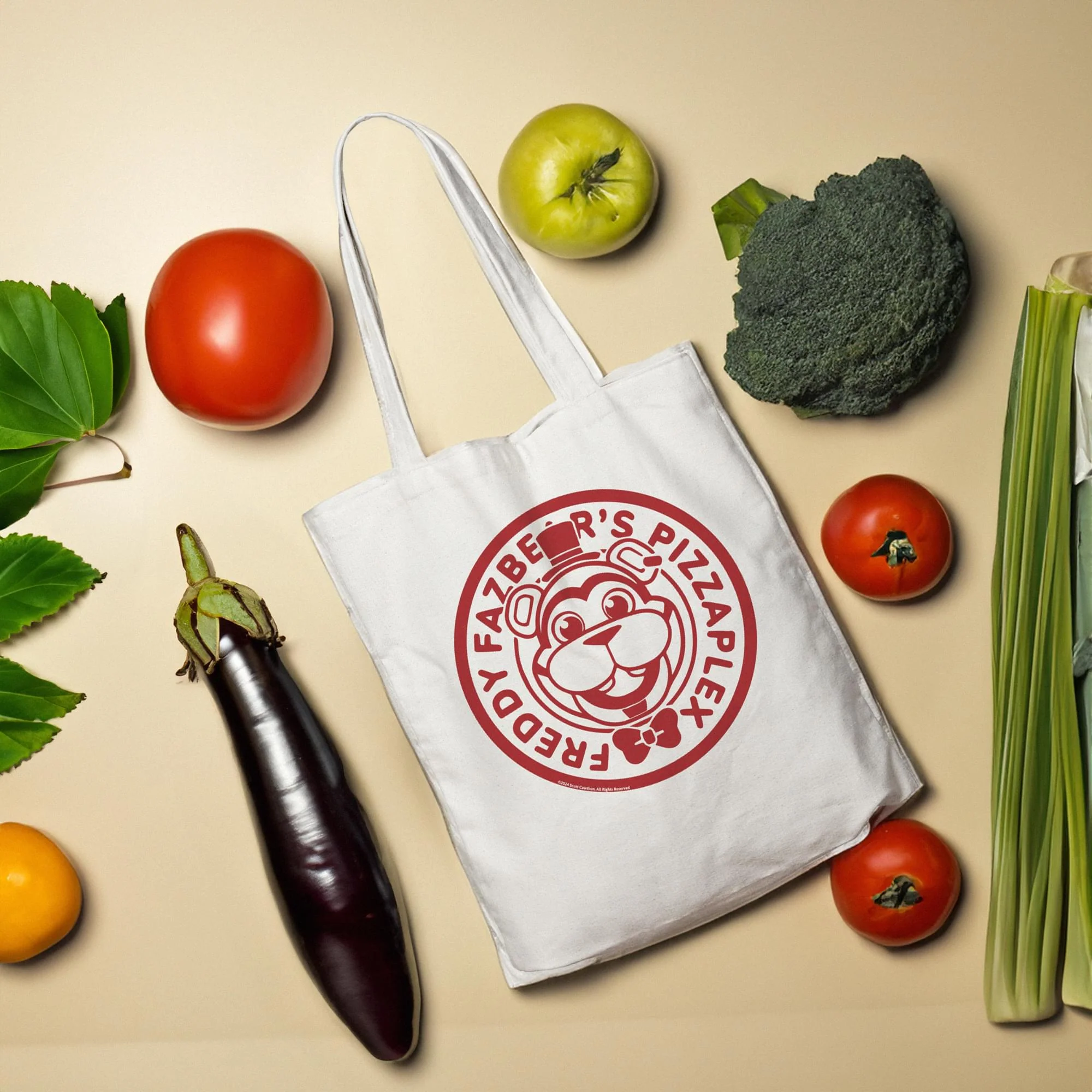 Five Nights at Freddy's Freddy Fazbear's Pizza Logo Tote Bag - Image 2