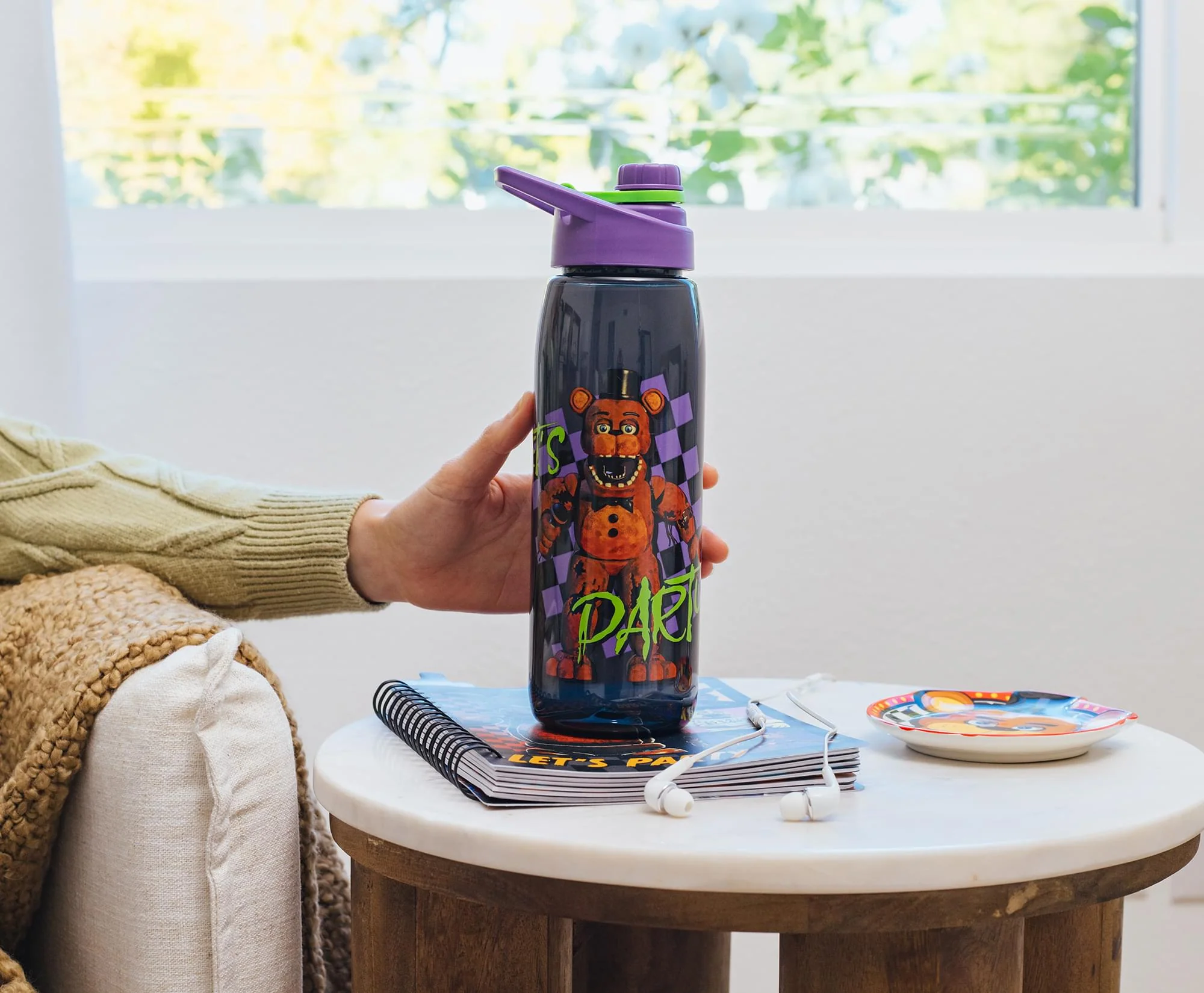 Five Nights At Freddy's "Let's Party" Water Bottle | Holds 28 Ounces - Image 4