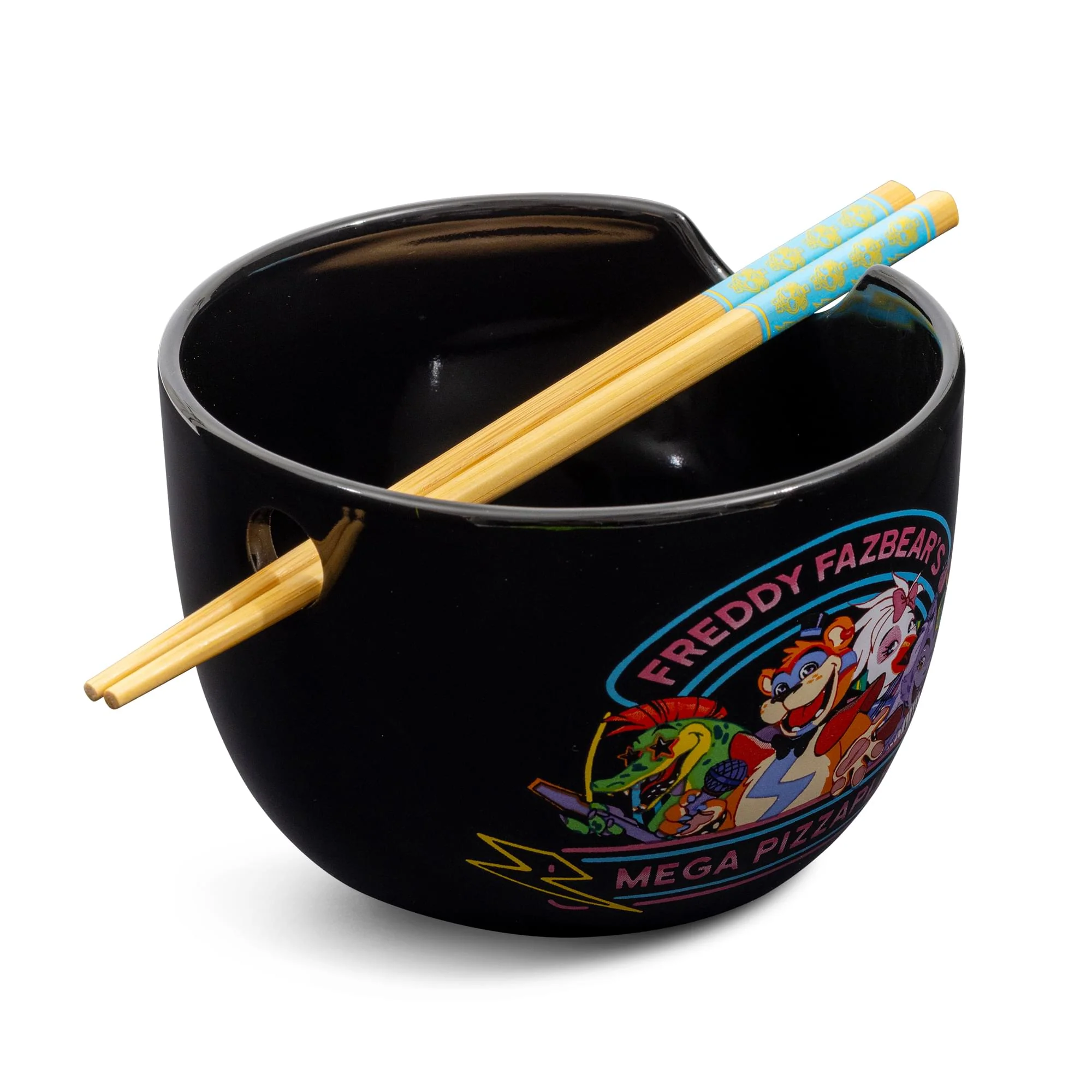 Five Nights At Freddy's Mega Pizzaplex 20-Ounce Ramen Bowl and Chopstick Set - Image 2