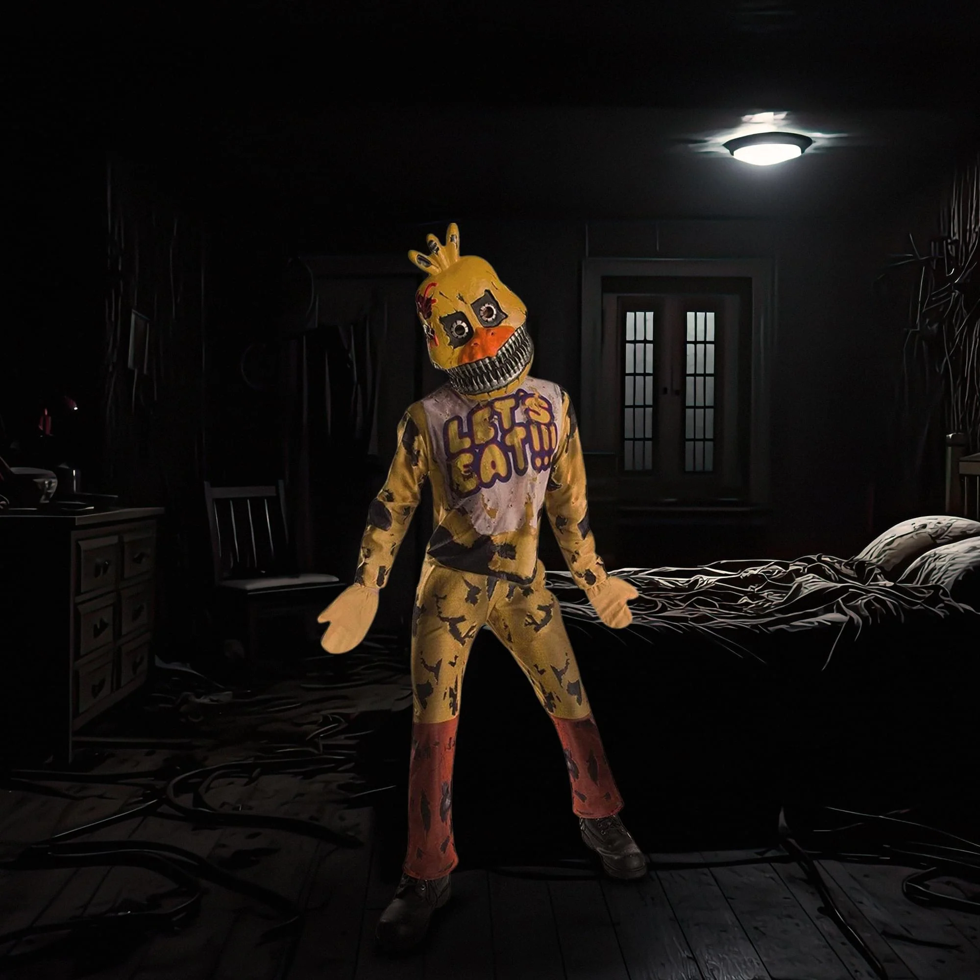 Five Nights At Freddy's Nightmare Chica Costume Child - Image 3