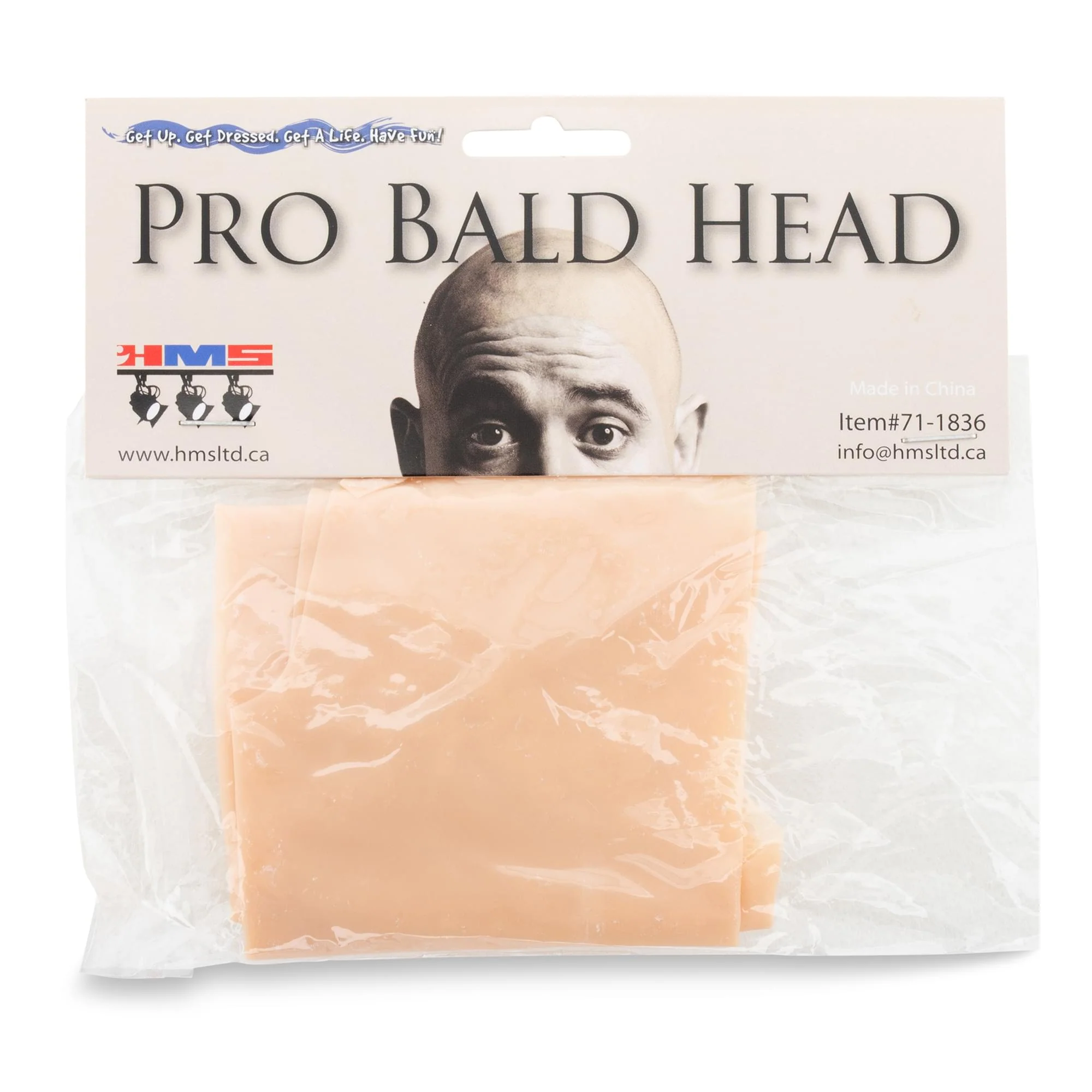 Flesh Pro Bald Head Adult Costume Accessory | One Size - Image 3