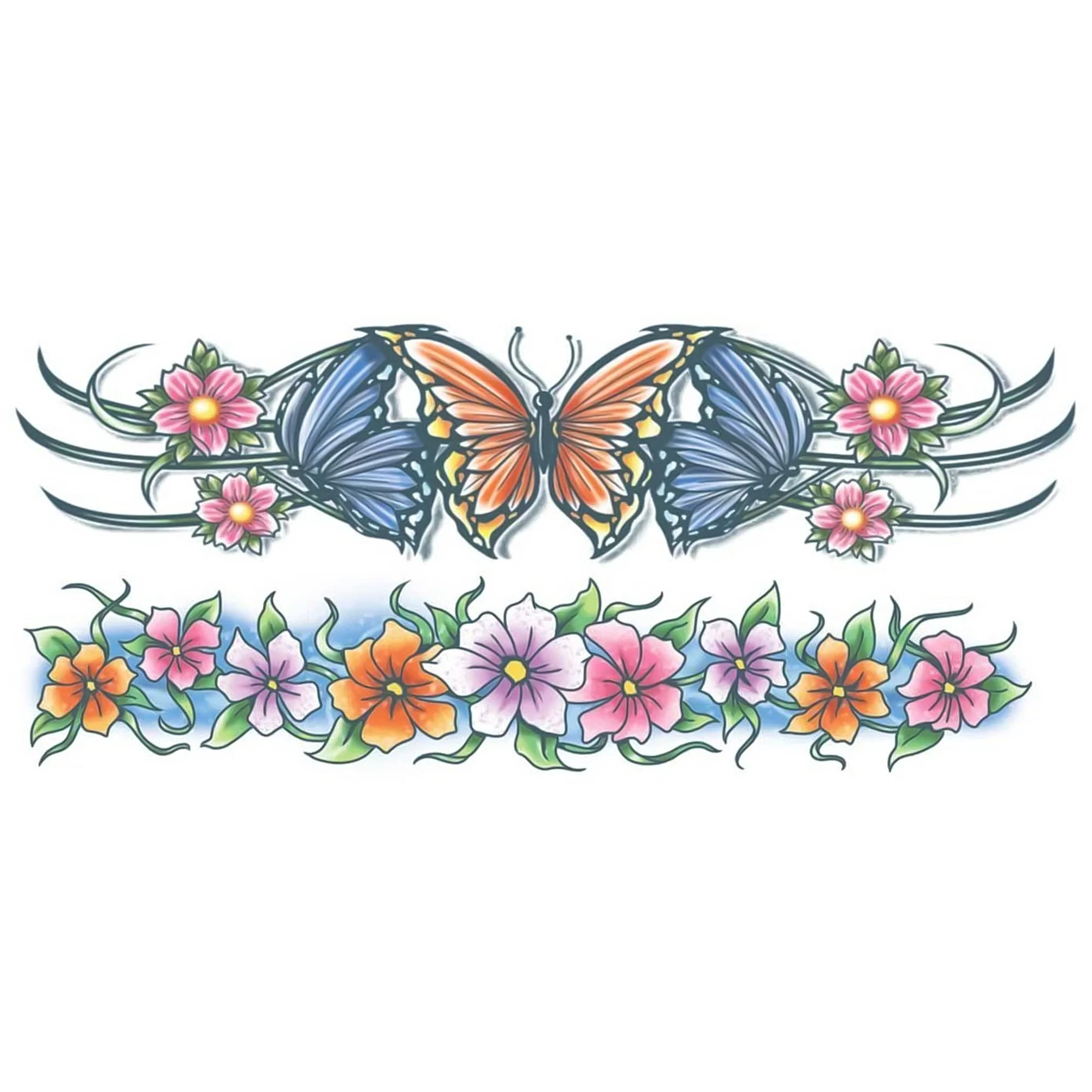 Flowers Body Band Tattoo Costume Accessory - Image 2