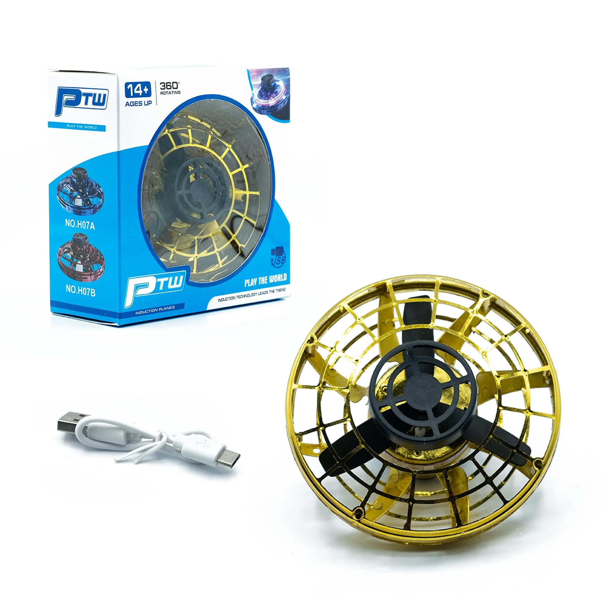 Flying Boomerang Drone Spinner Fidget Toy | Gold - Image 2