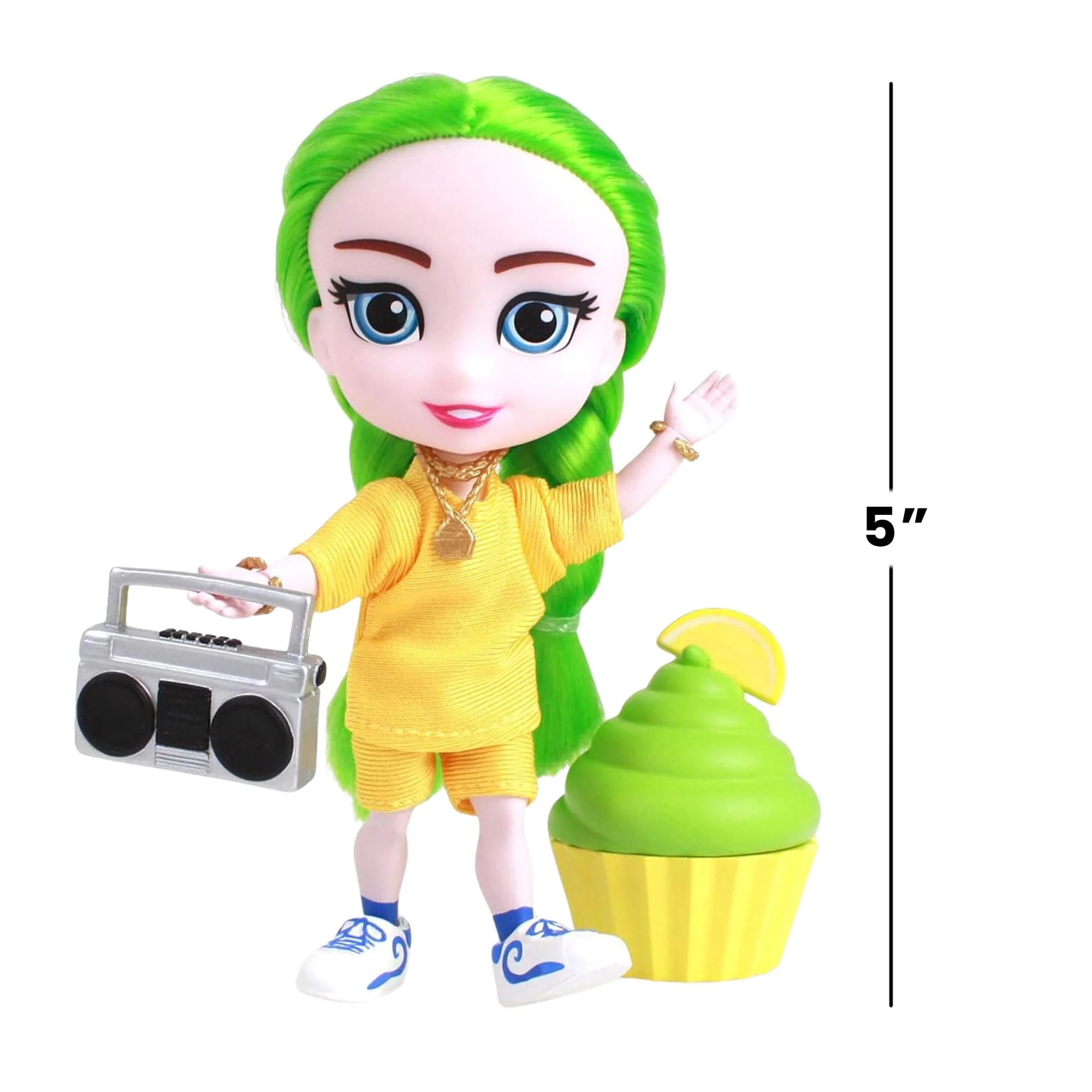 For Keeps 5 Inch Fashion Doll | Ella Girl with Cupcake Keepsake - Image 7