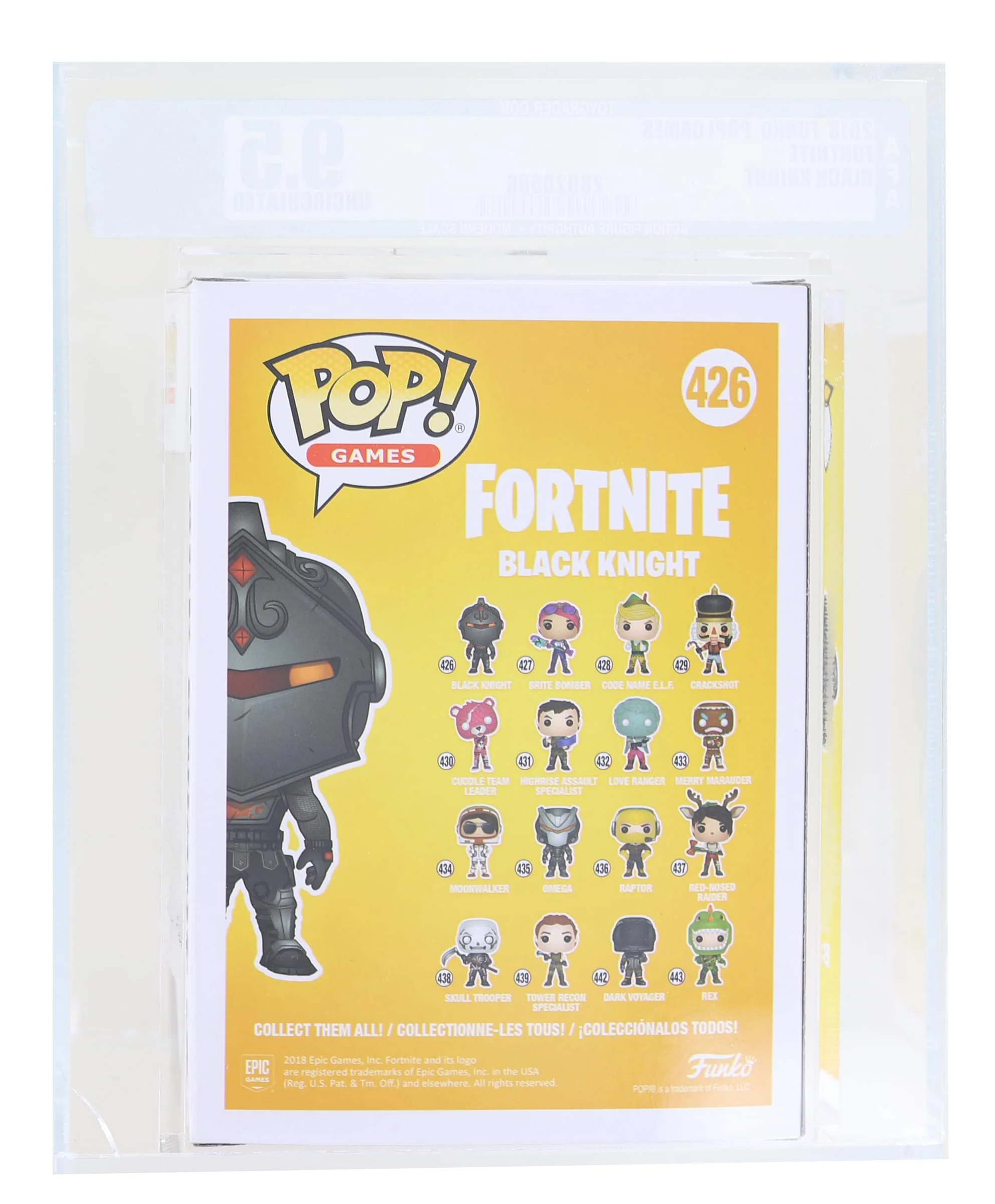 Fortnite Funko POP Vinyl Figure | Black Knight Graded AFA 9.5 - Image 2