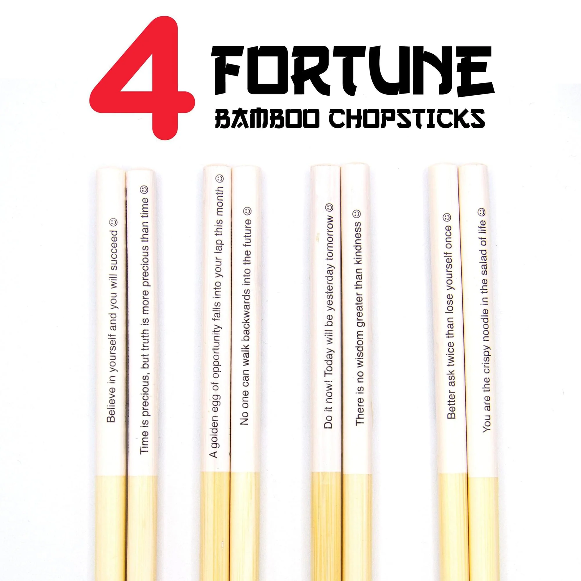 Fortune GAMAGO Cast Bamboo Chopsticks | Set of 4 - Image 2