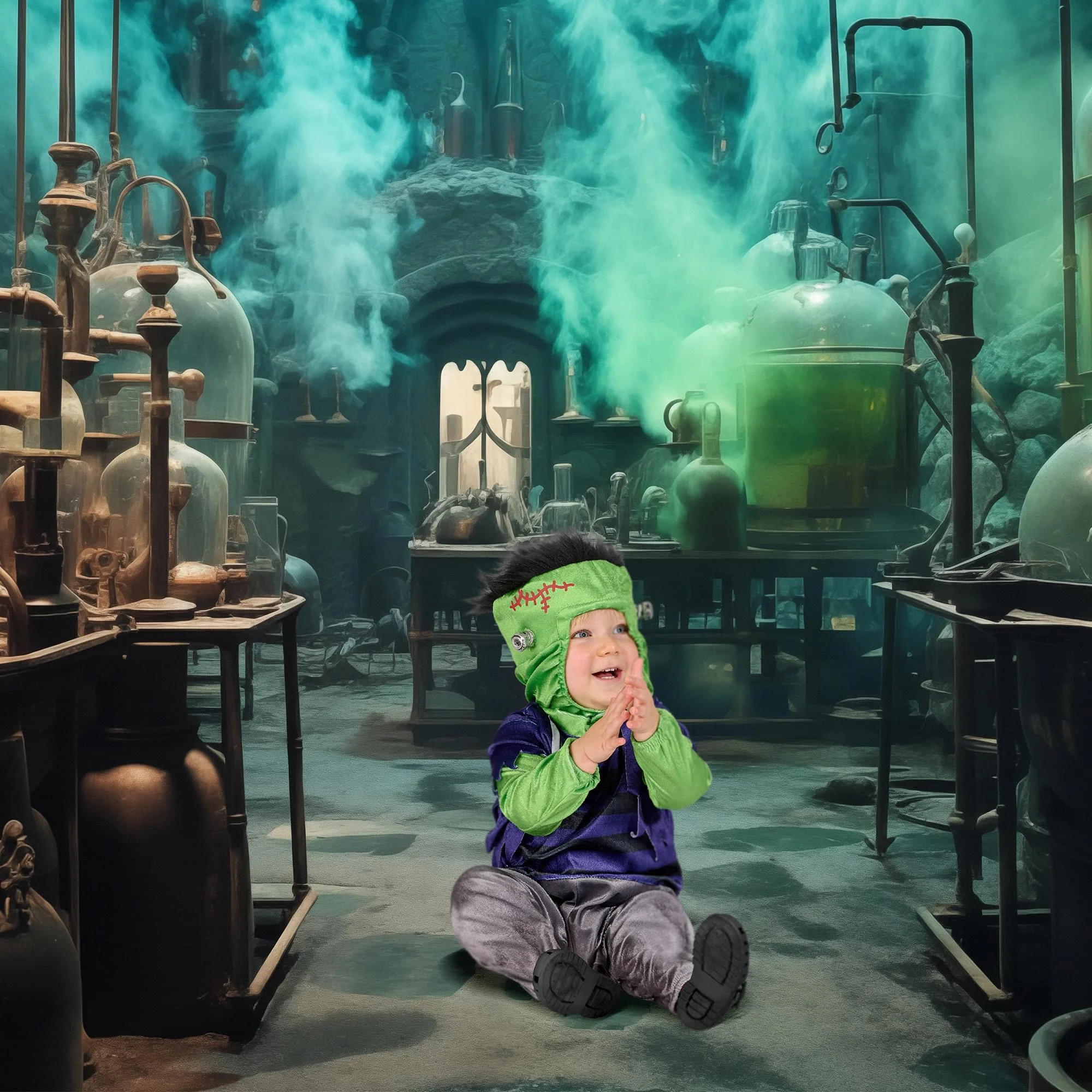 Frankenstein's Monster Baby Costume - Image 5