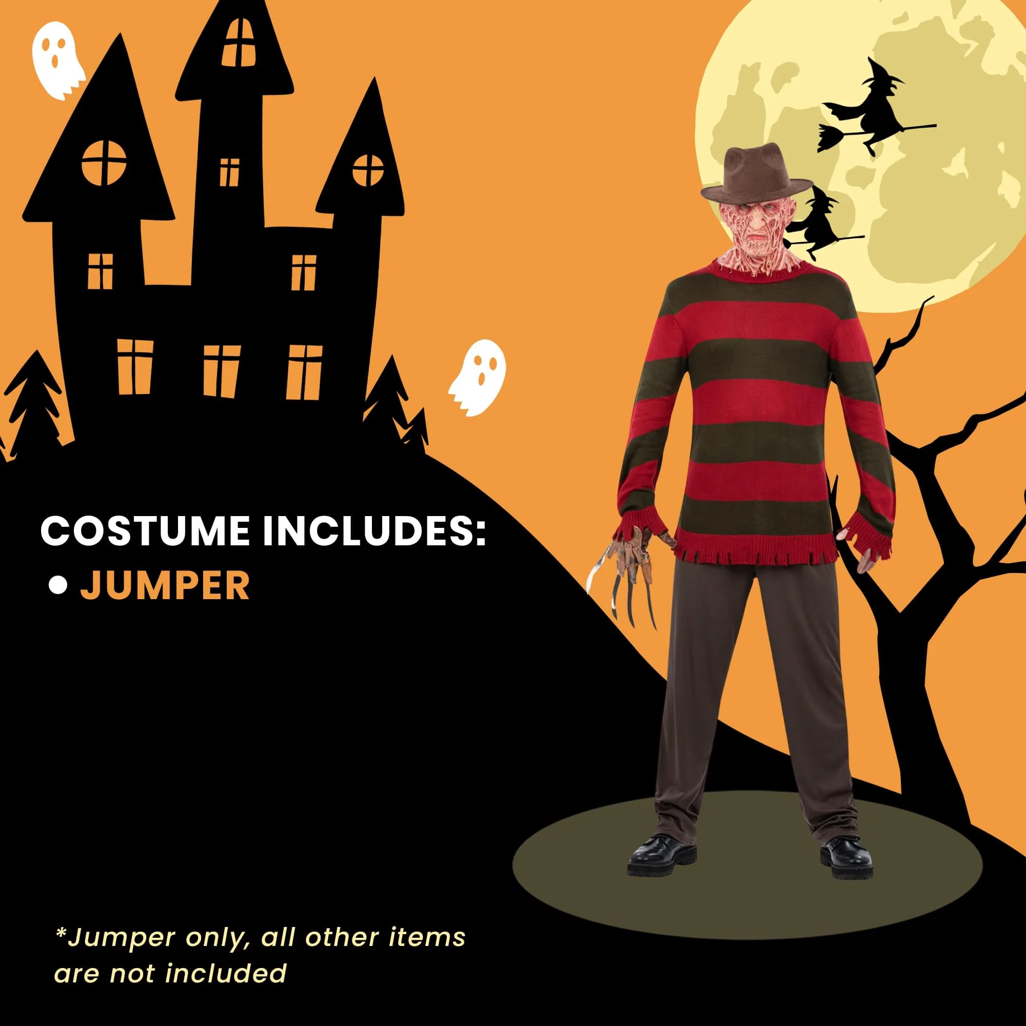 Freddy Krueger Jumper Adult Costume - Image 17