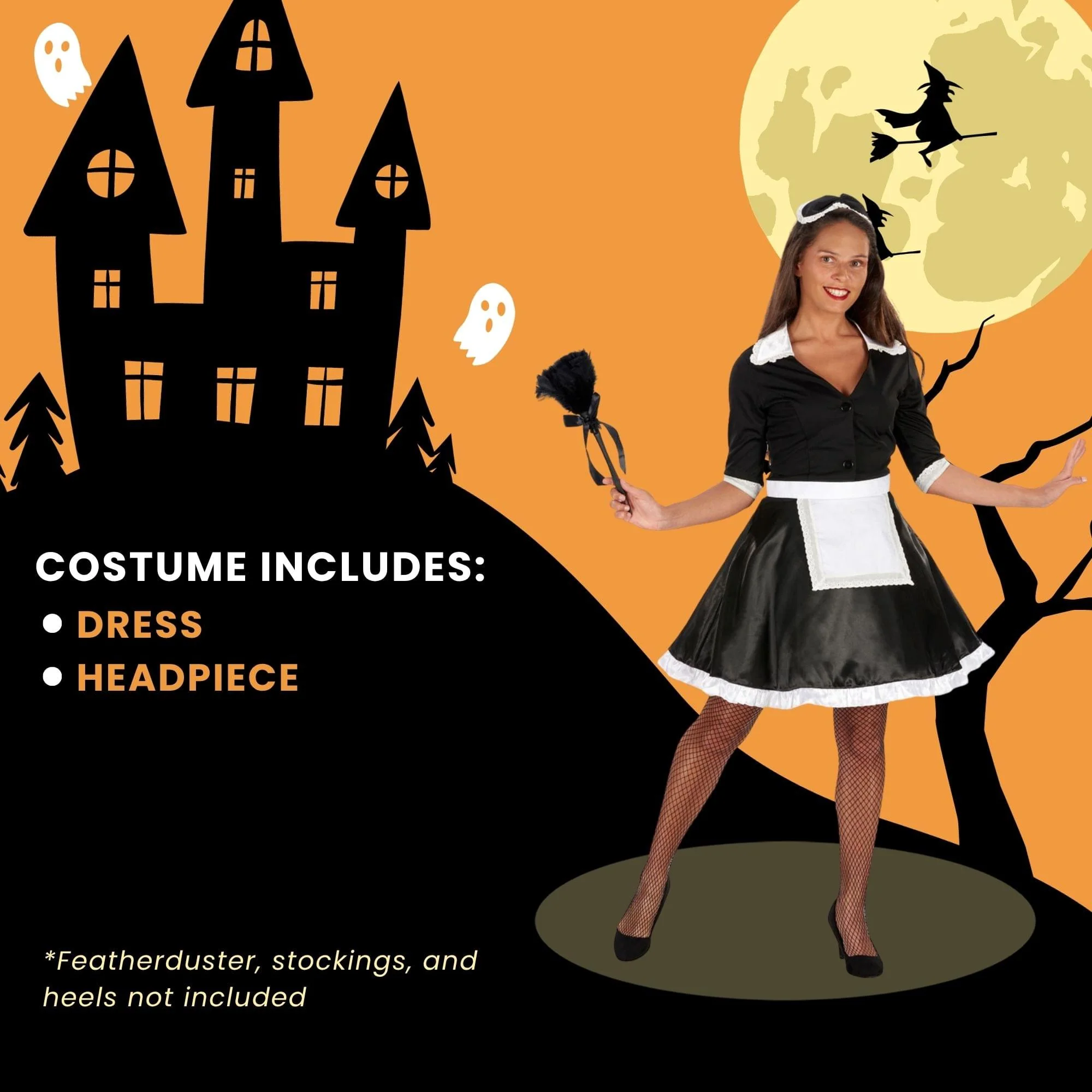 French Maid Adult Costume - Image 19