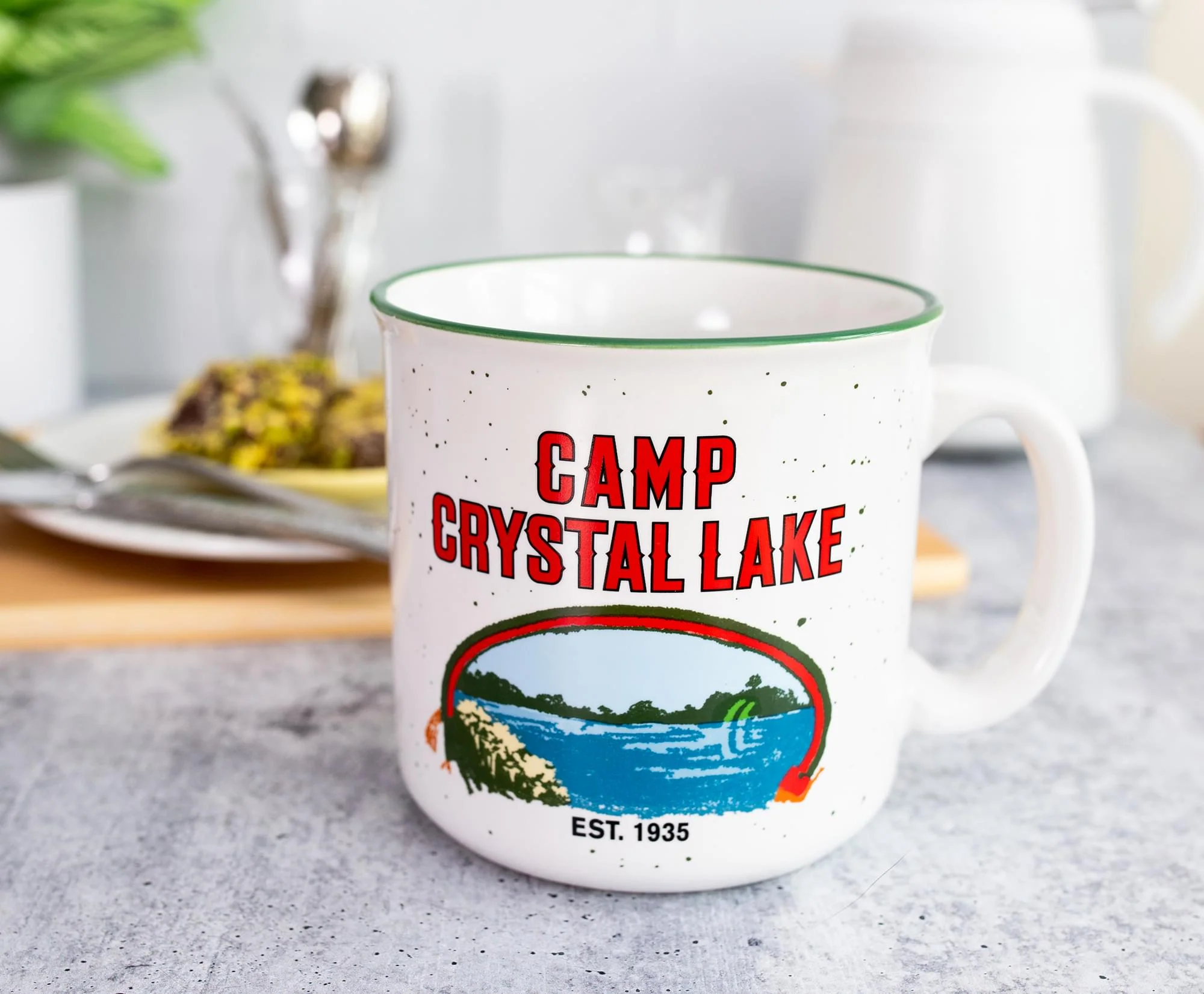 Friday the 13th Crystal Lake Ceramic Camper Mug | Holds 20 Ounces - Image 3