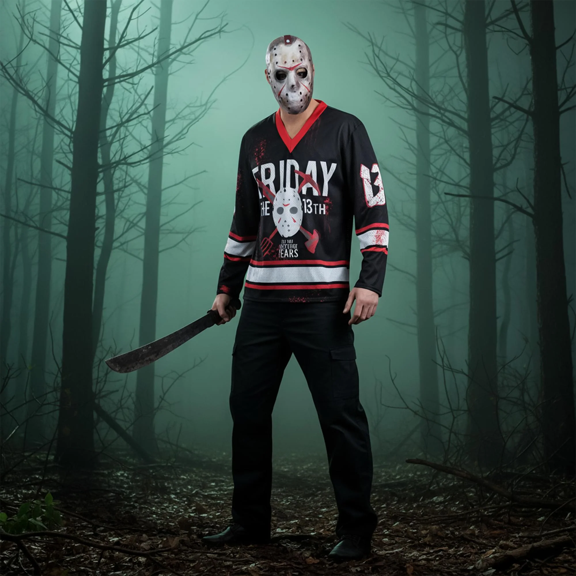 Friday the 13th Hockey Top Adult Costume - Image 25