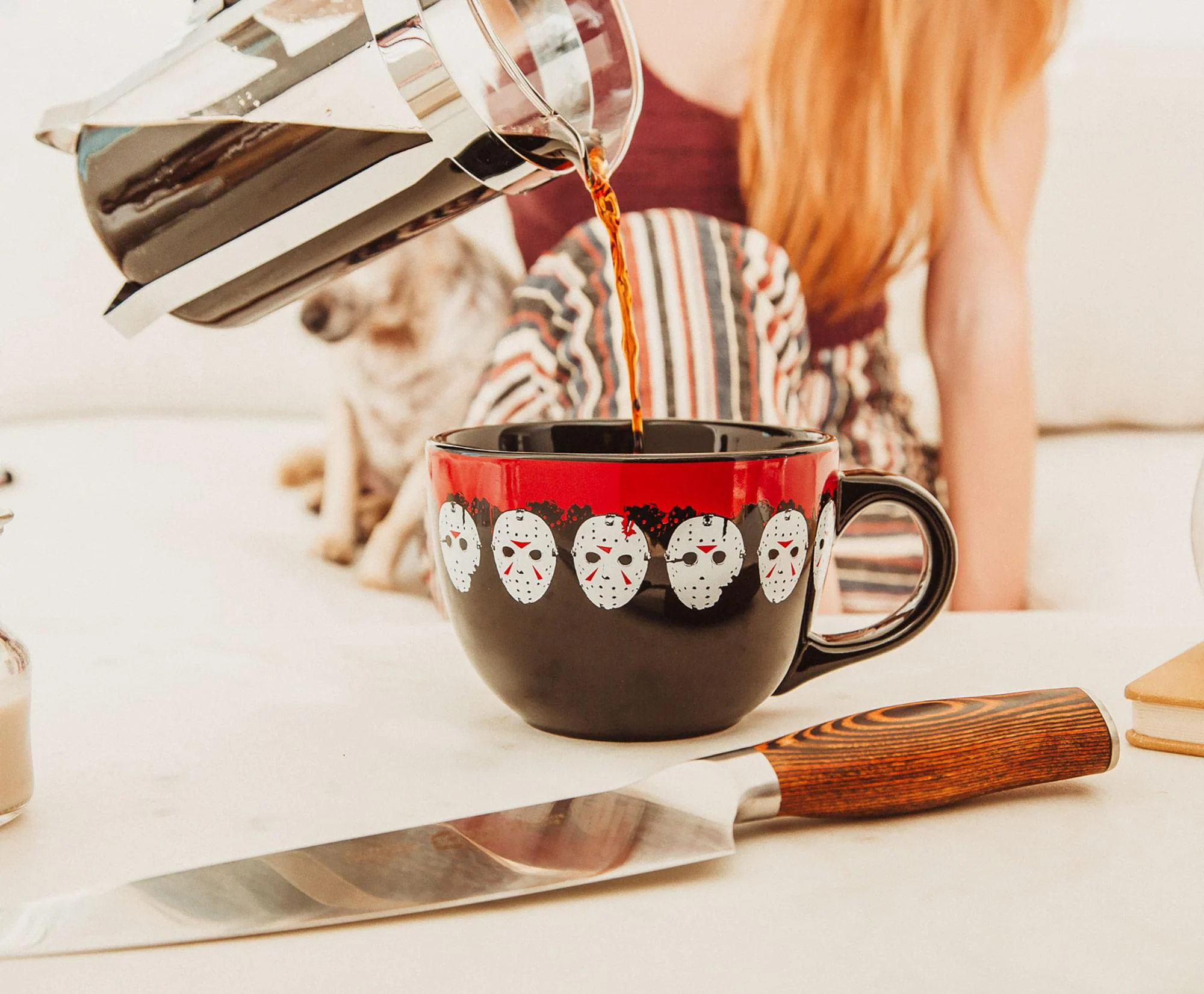 Friday the 13th Jason Mask Legacy Ceramic Soup Mug | Holds 24 Ounces - Image 2