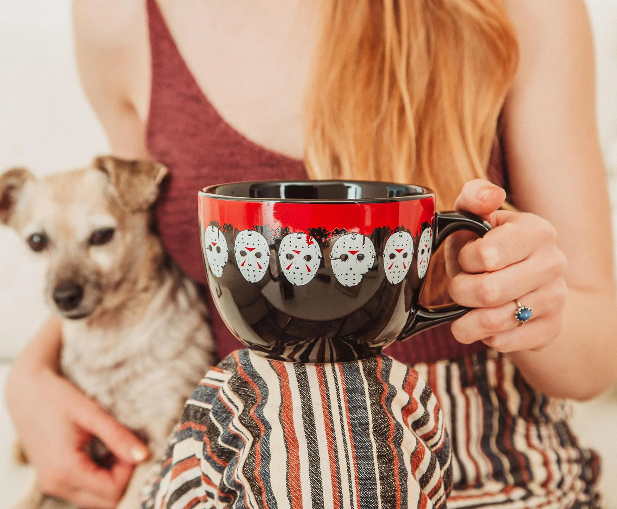 Friday the 13th Jason Mask Legacy Ceramic Soup Mug | Holds 24 Ounces - Image 3