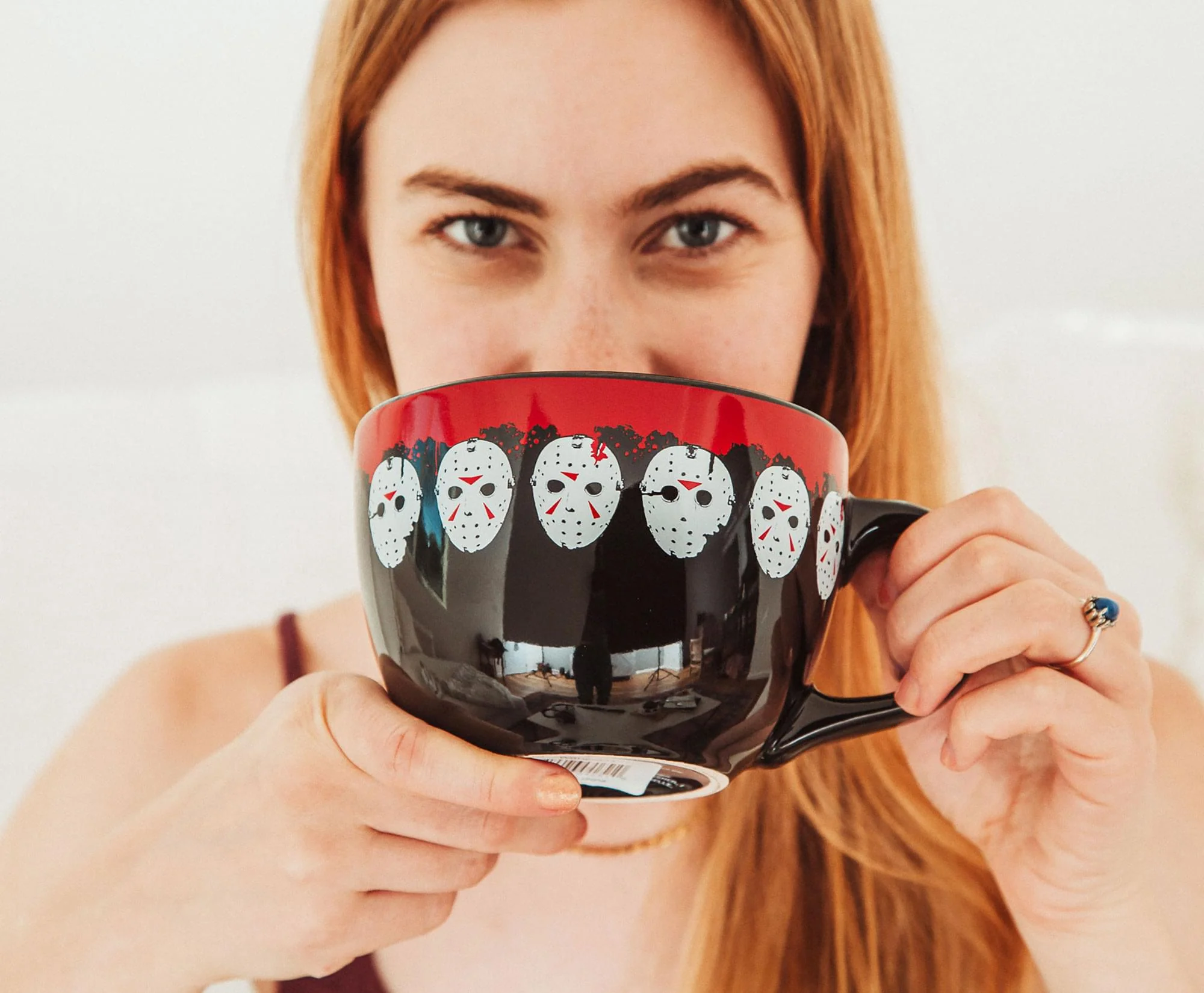 Friday the 13th Jason Mask Legacy Ceramic Soup Mug | Holds 24 Ounces - Image 4