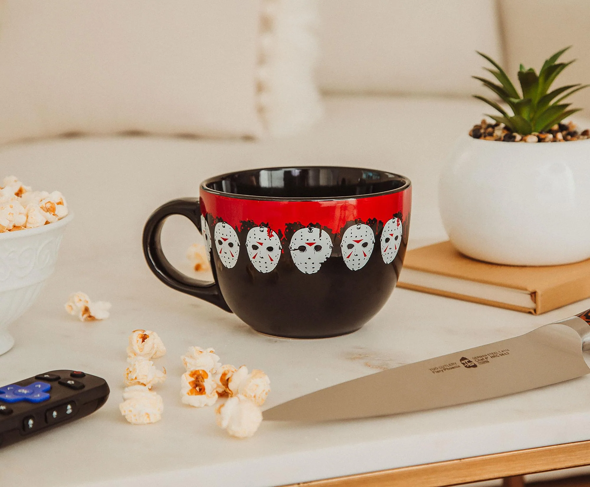 Friday the 13th Jason Mask Legacy Ceramic Soup Mug | Holds 24 Ounces - Image 6