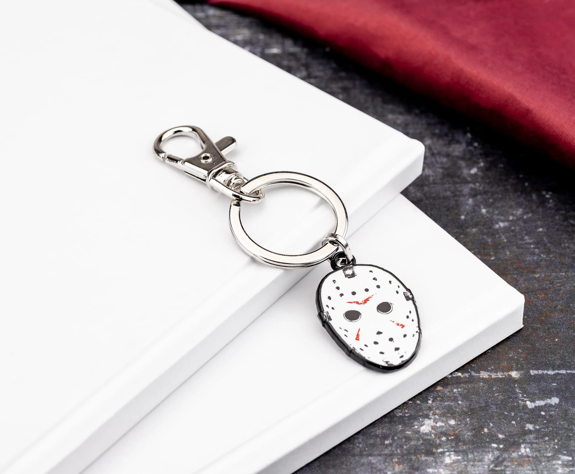 Friday The 13th Jason Voorhees Hockey Mask Enamel Keychain - Image 5