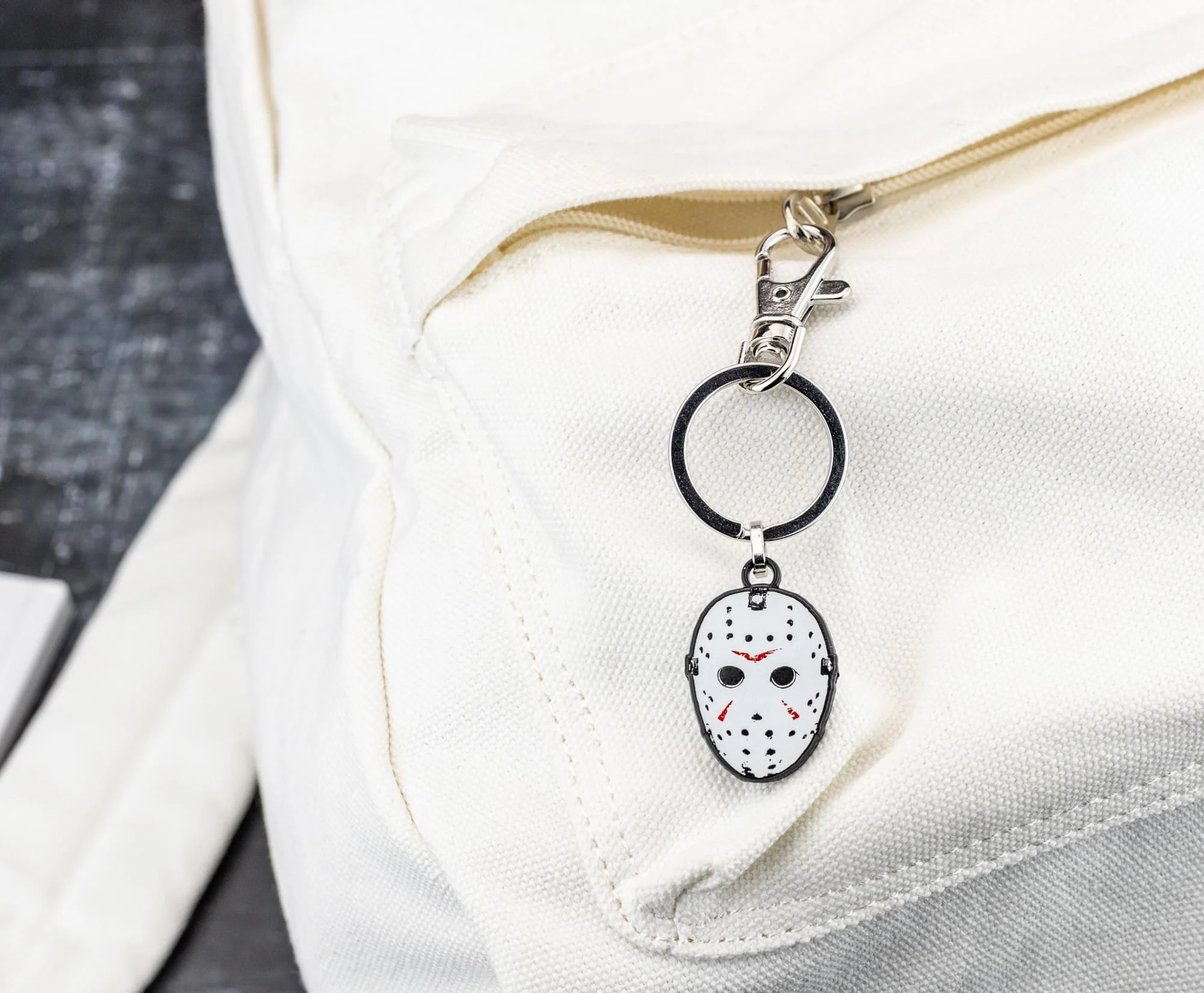 Friday The 13th Jason Voorhees Hockey Mask Enamel Keychain - Image 6