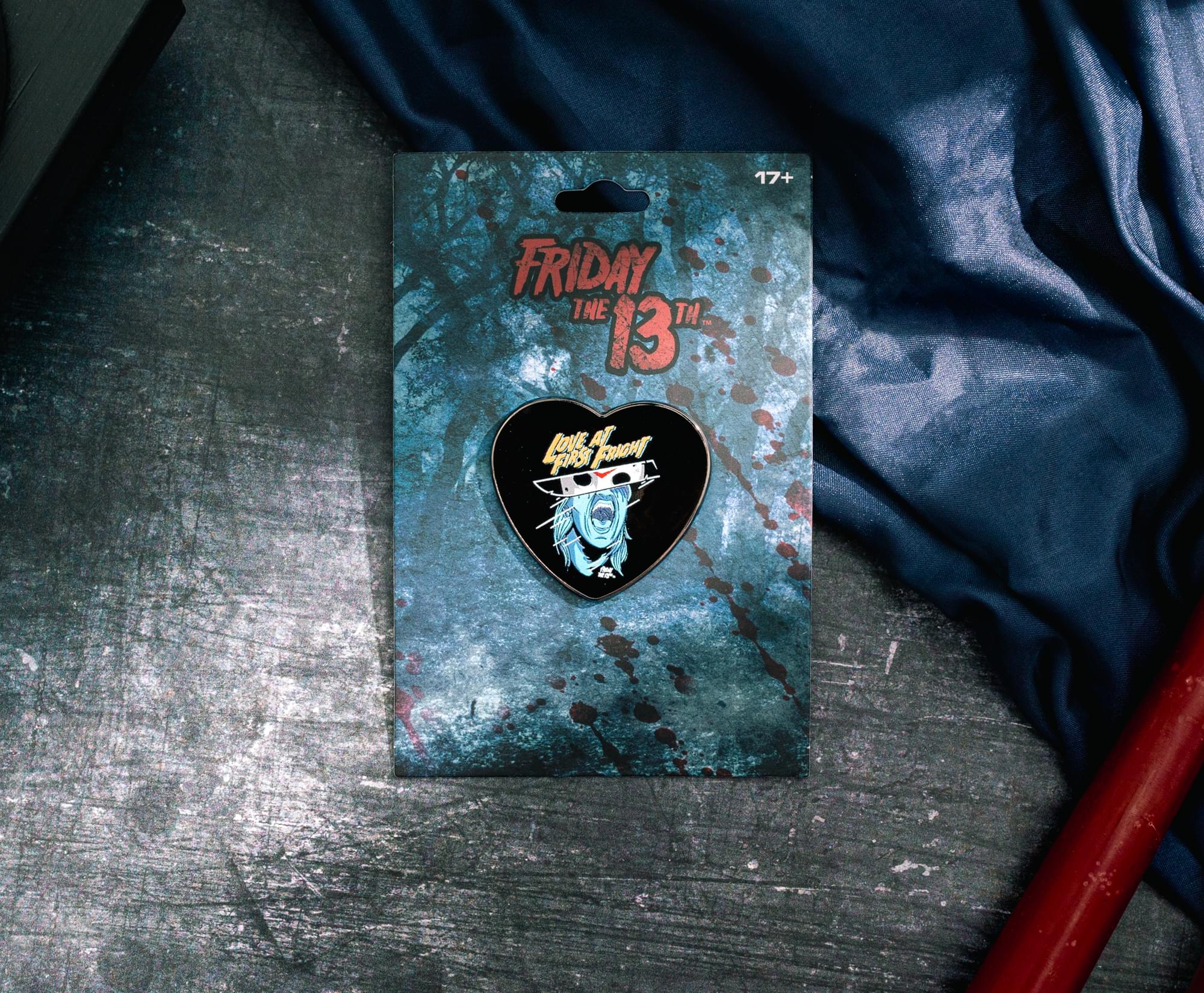Friday The 13th "Love At First Fright" Heart-Shaped Enamel Pin - Image 9