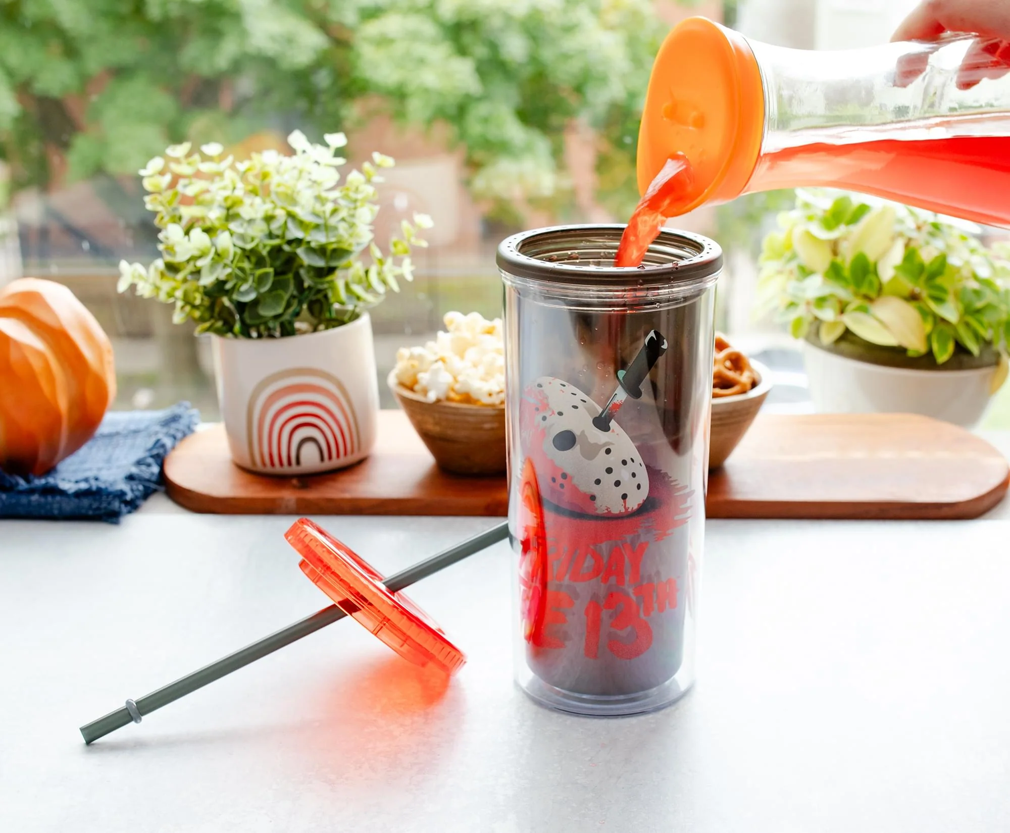 Friday the 13th: The Final Chapter Cold Cup With Lid and Straw | Holds 20 Ounces - Image 6