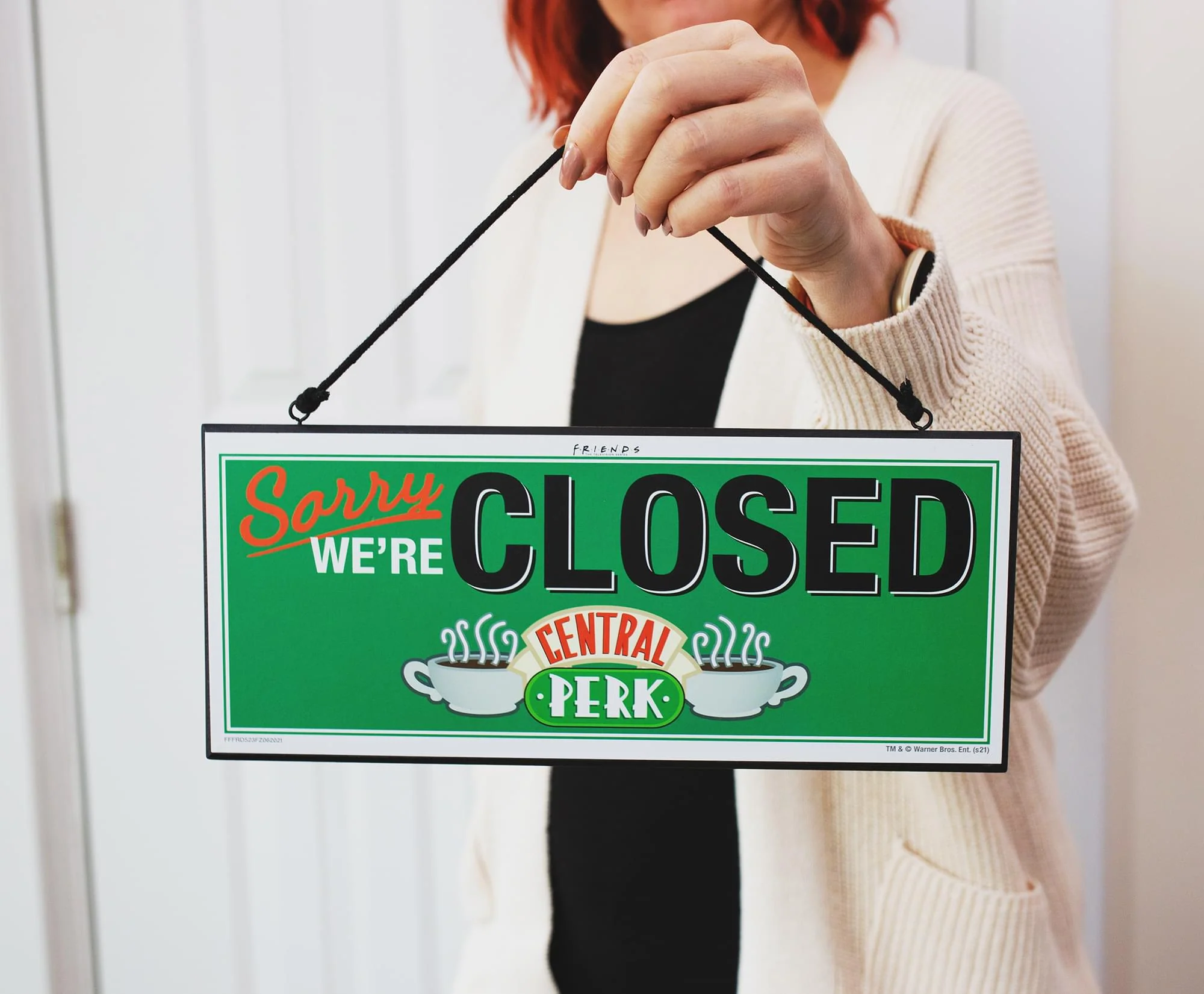 Friends Central Perk Reversible Hanging Sign Wall Art | 12 x 5 Inches - Image 4