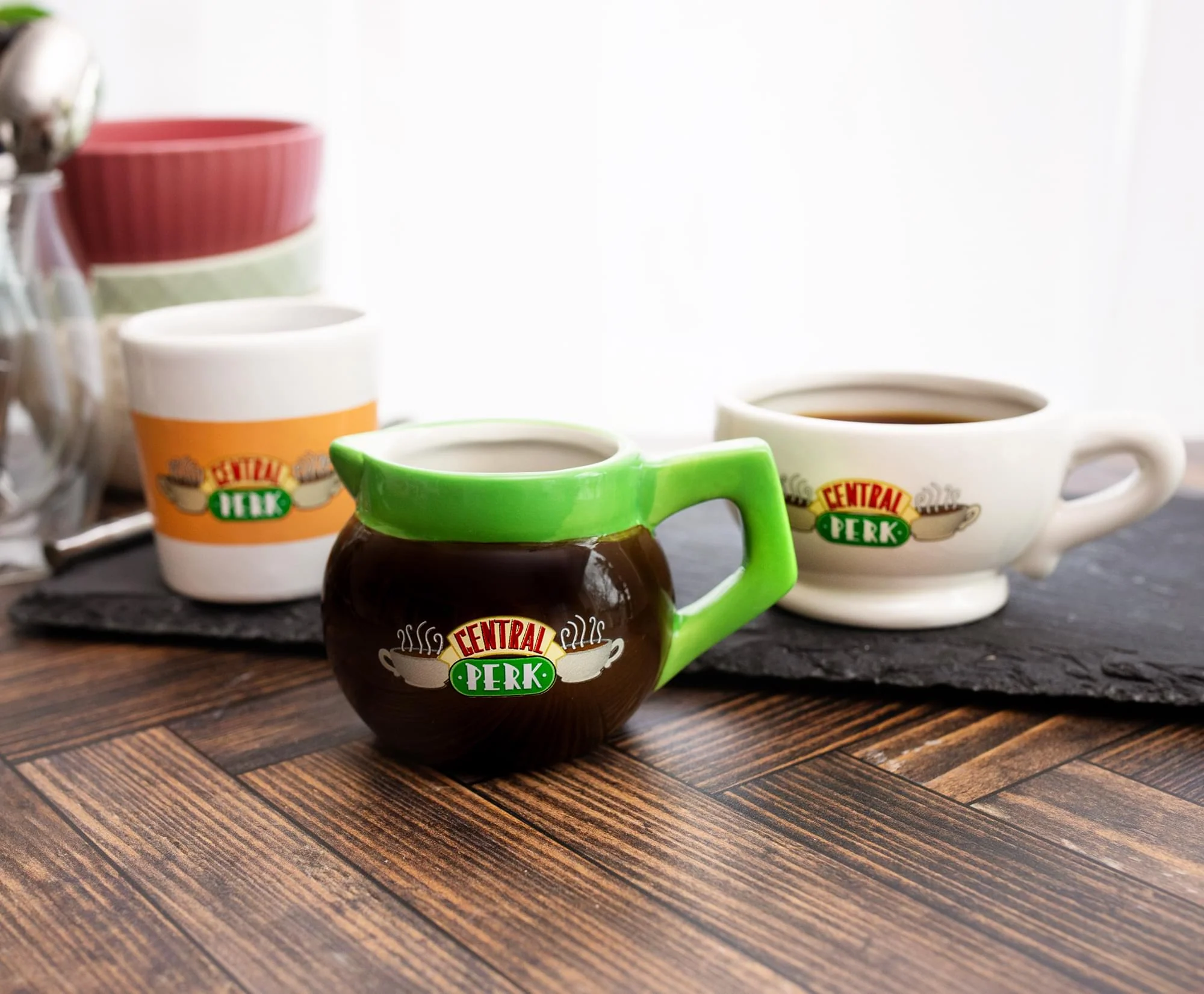 Friends Central Perk 4-Ounce Sculpted Ceramic Mini Cups | Set of 3 - Image 3