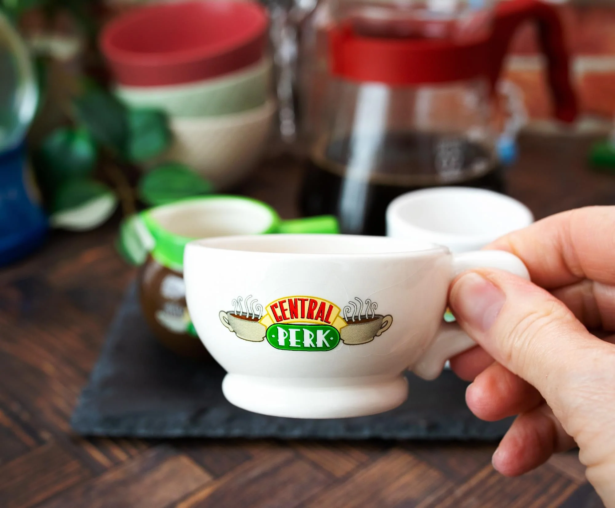 Friends Central Perk 4-Ounce Sculpted Ceramic Mini Cups | Set of 3 - Image 6