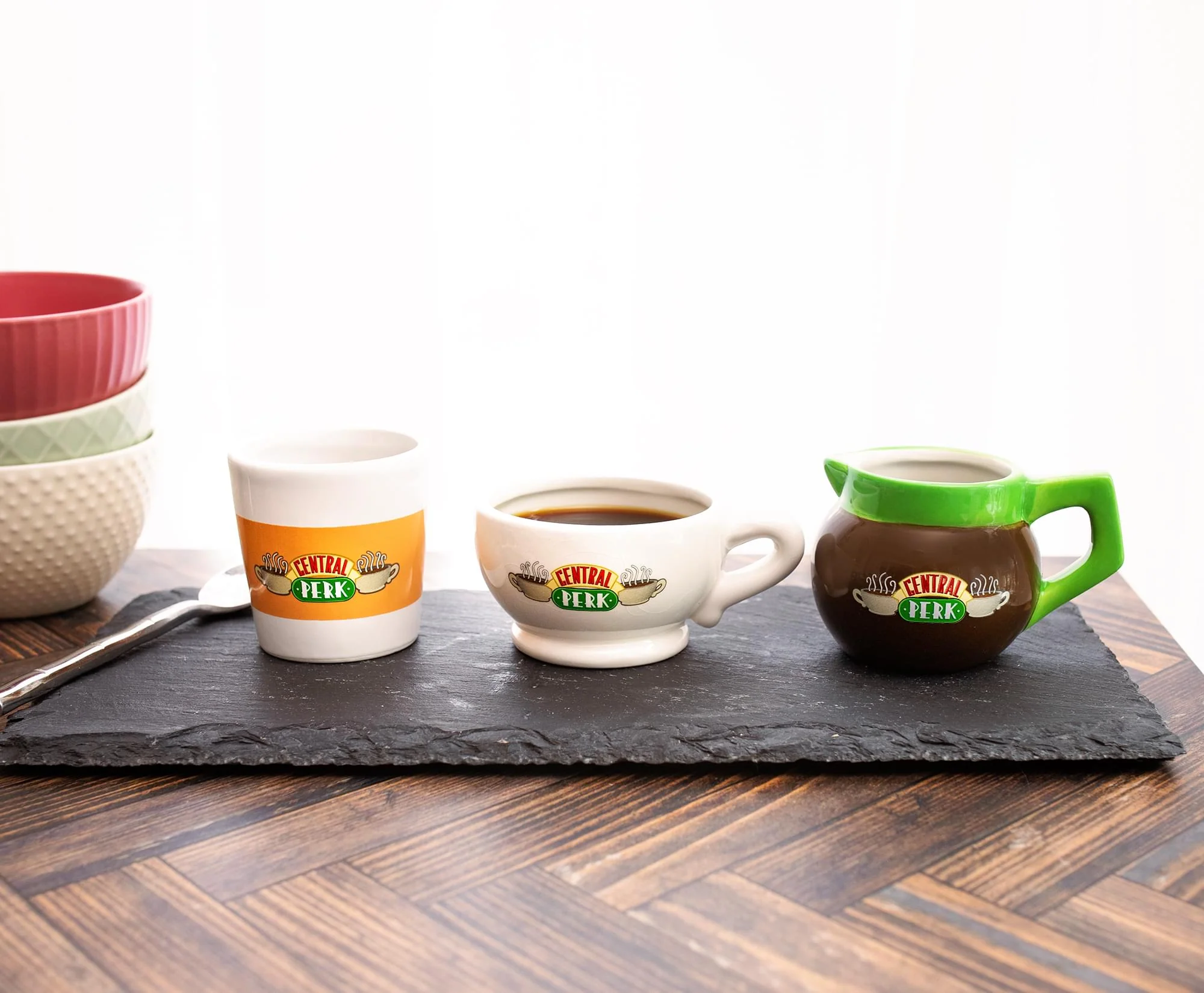 Friends Central Perk 4-Ounce Sculpted Ceramic Mini Cups | Set of 3 - Image 9
