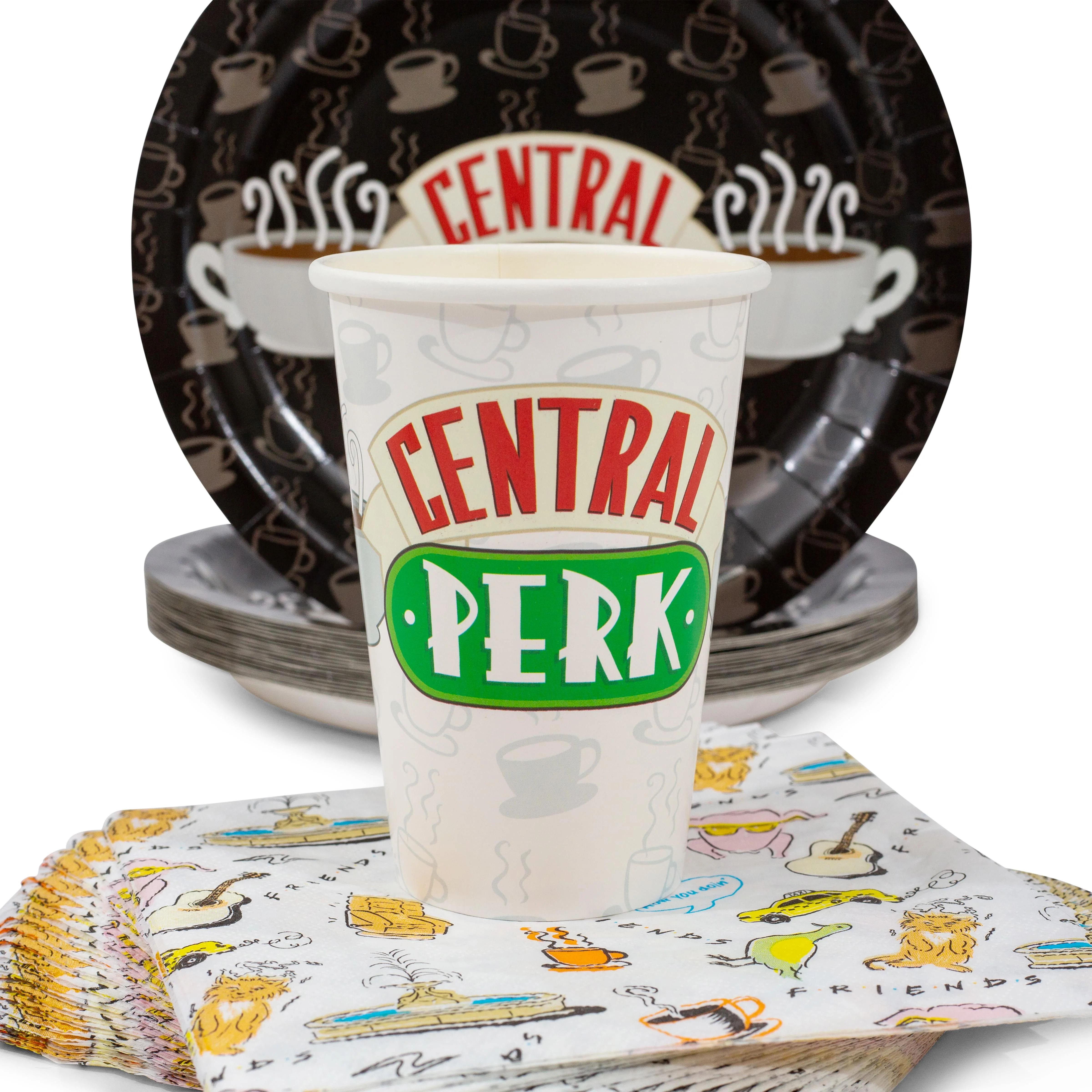Friends Central Perk 60-Piece Party Tableware Set | Cups, Plates, Napkins - Image 3