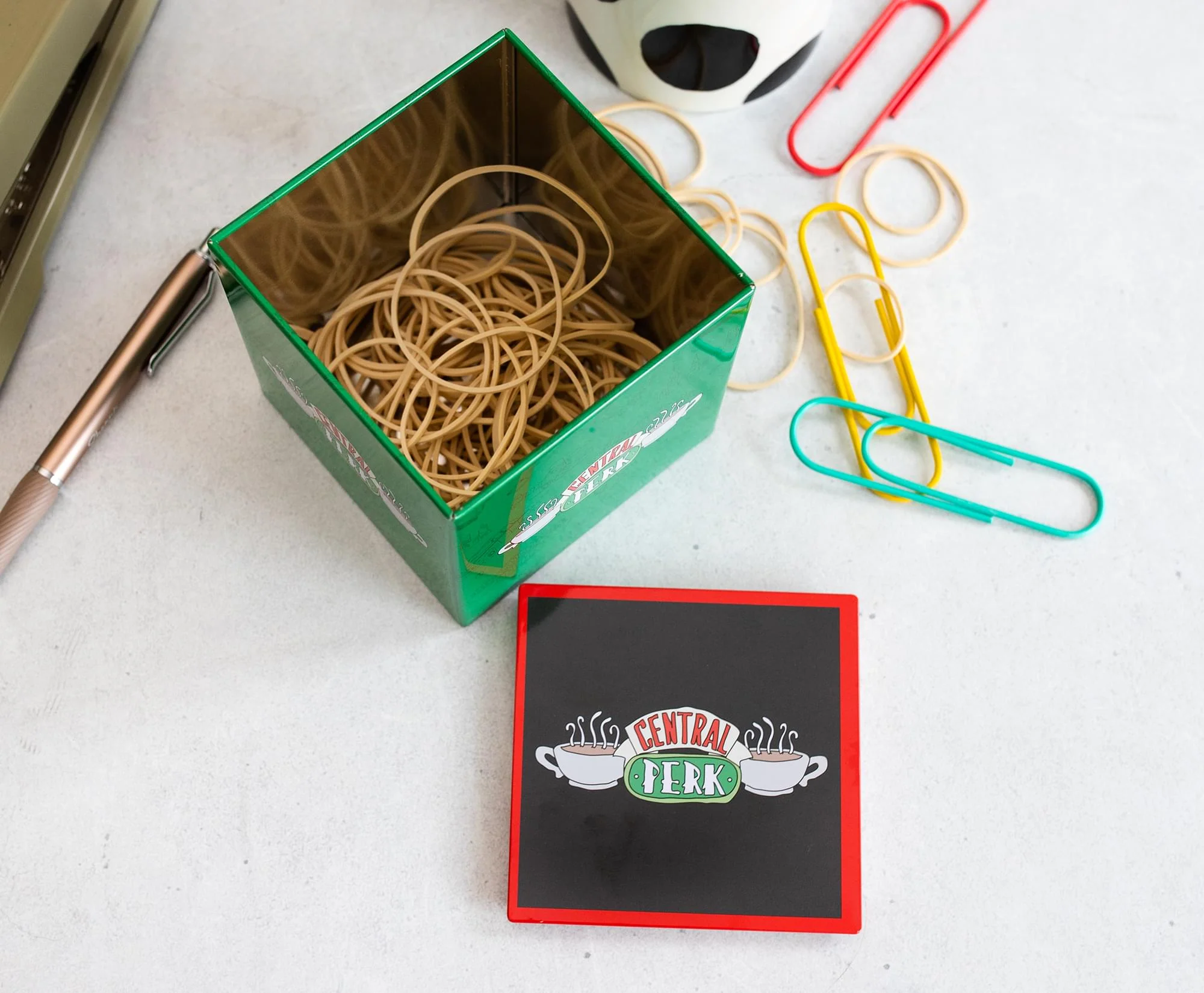 Friends Central Perk Tin Storage Box Cube Organizer with Lid | 4 Inches - Image 5