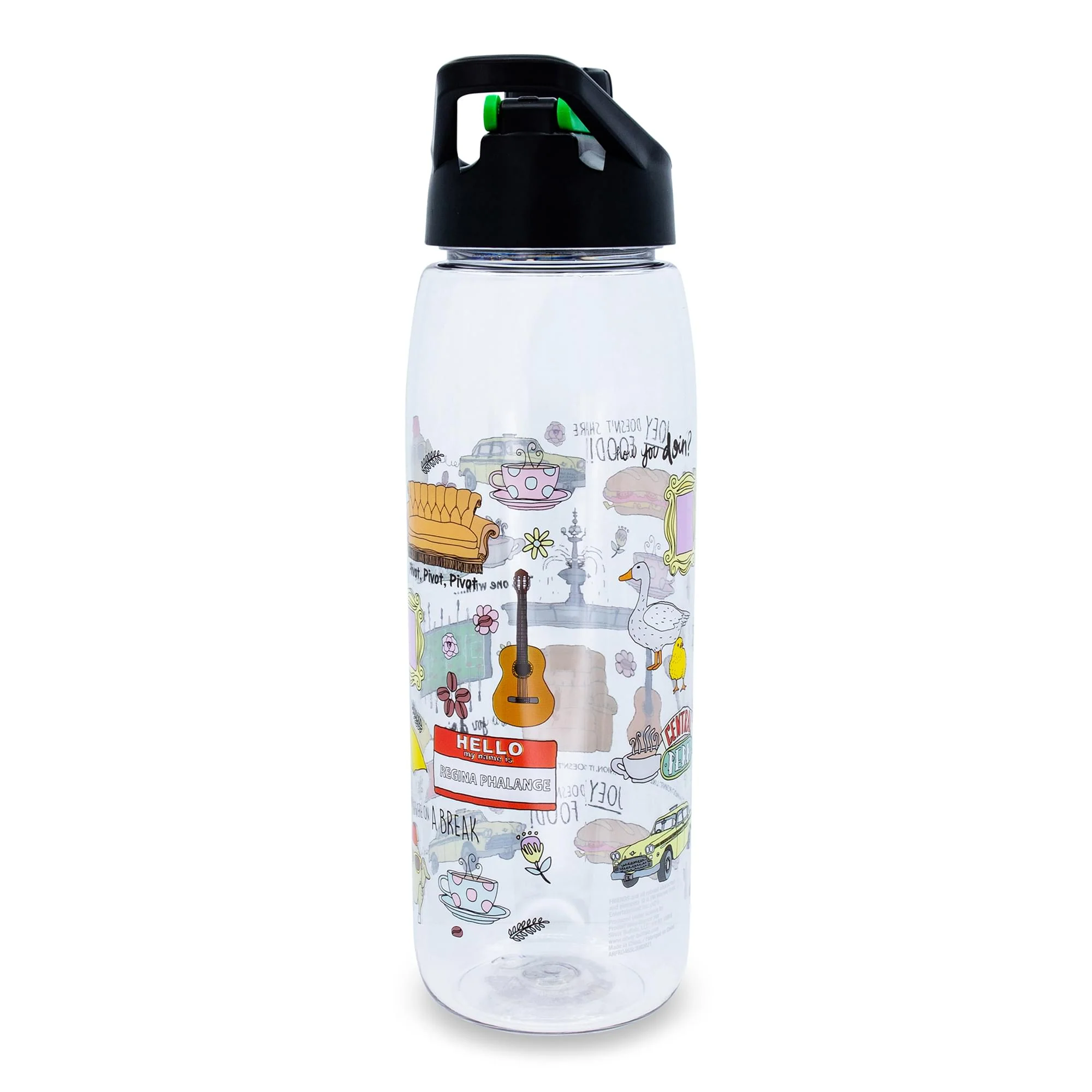 Friends Icons Water Bottle With Screw-Top Lid | Holds 28 Ounces - Image 2