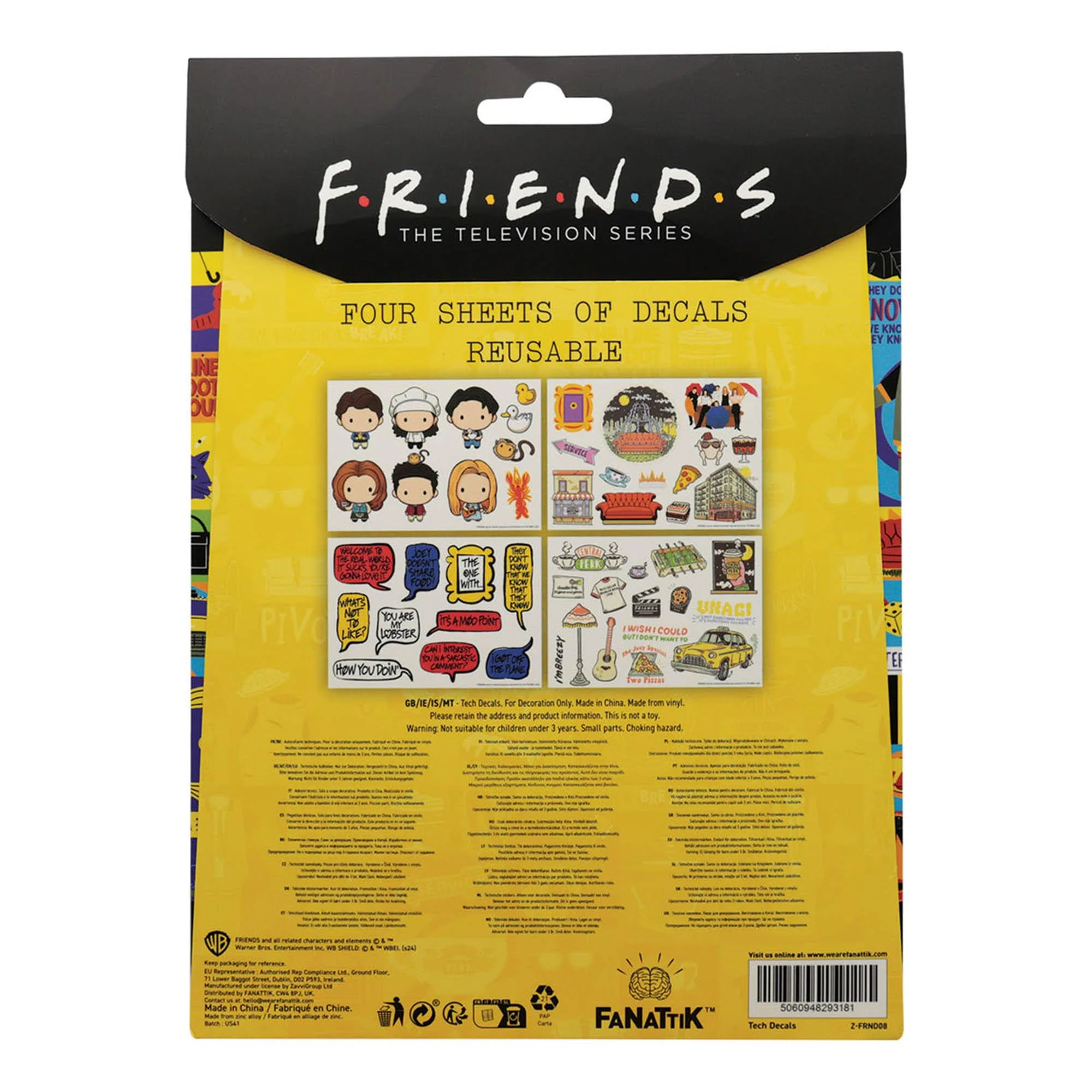 Friends Tech Decals | 48 Reusable Stickers - Image 5