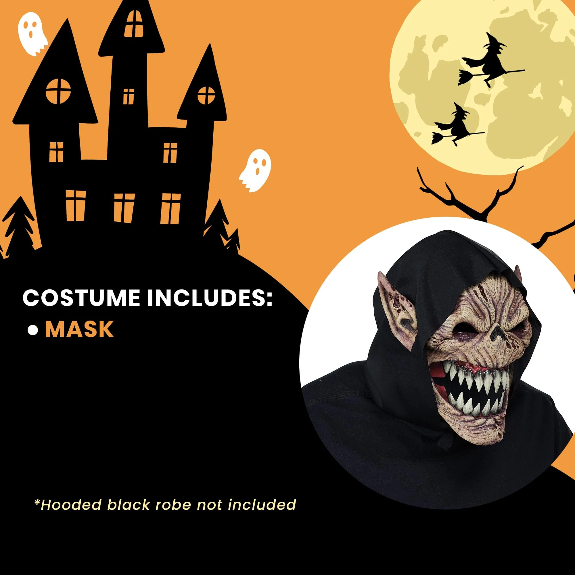 Fright Fiend Ani-Motion Adult Costume Mask - Image 6