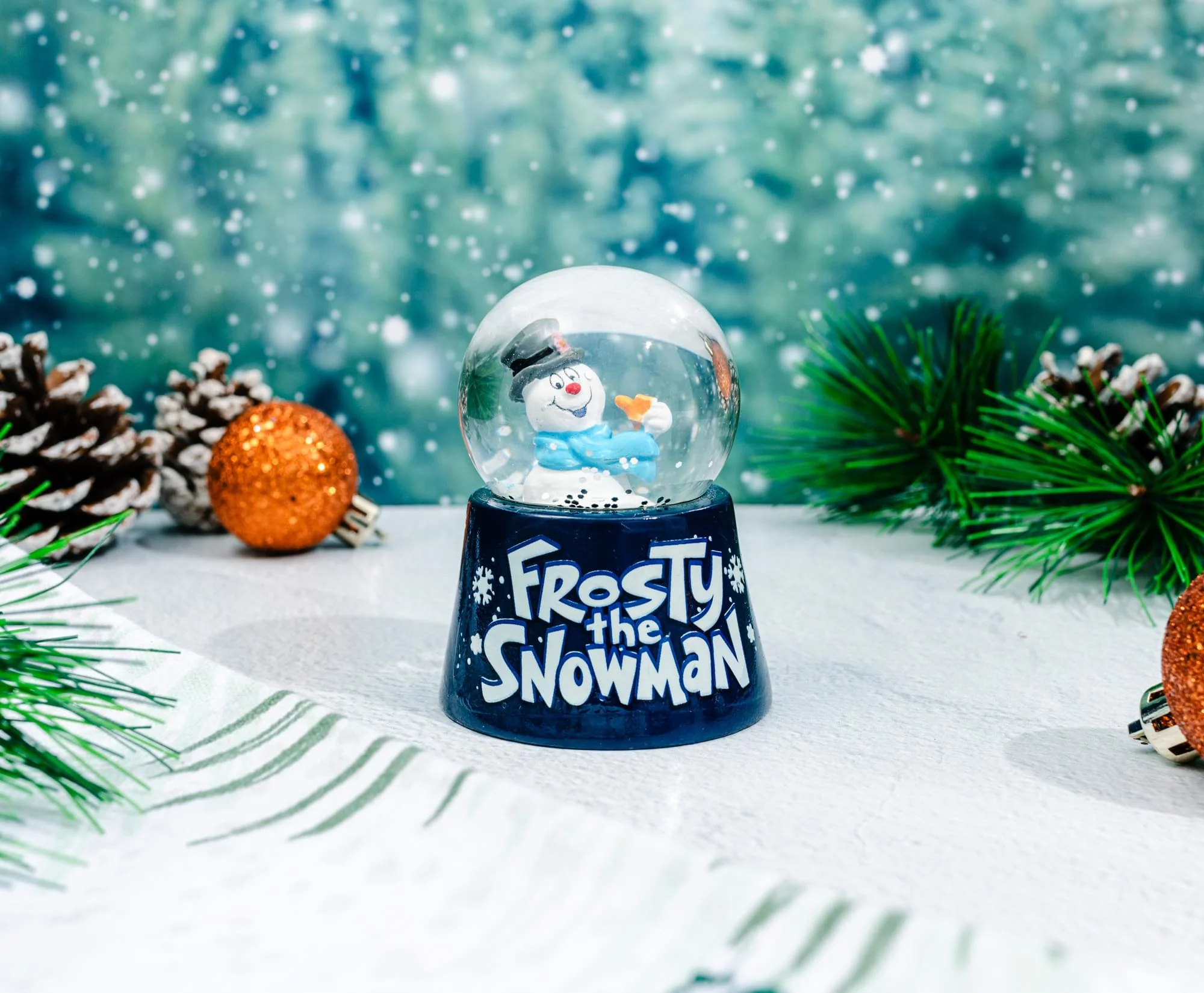 Frosty The Snowman 3-Inch Mini Light-Up Snow Globe - Image 5