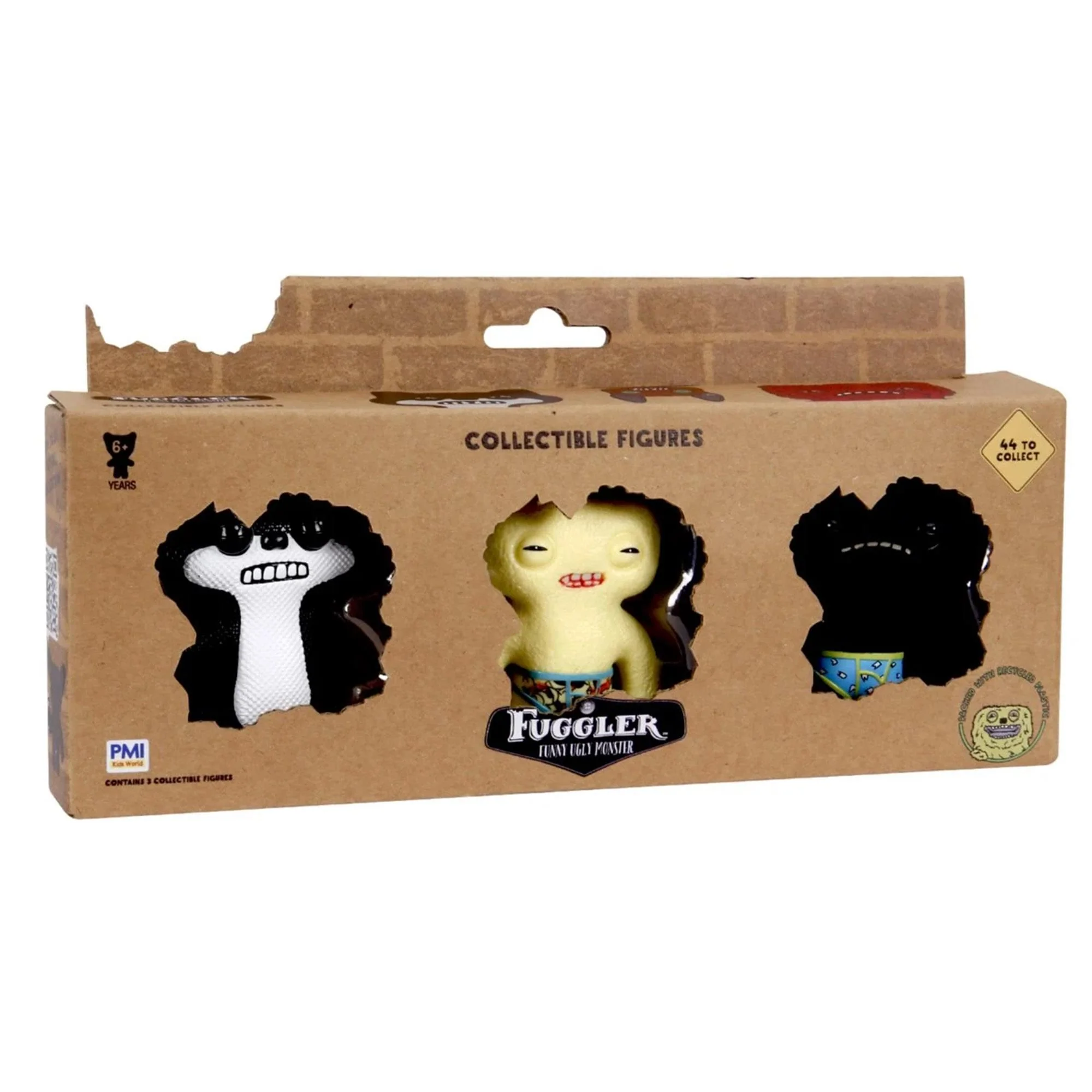 Fuggler 2.5 Inch Figure 3-Pack | Black/White, Yellow, Black - Image 2