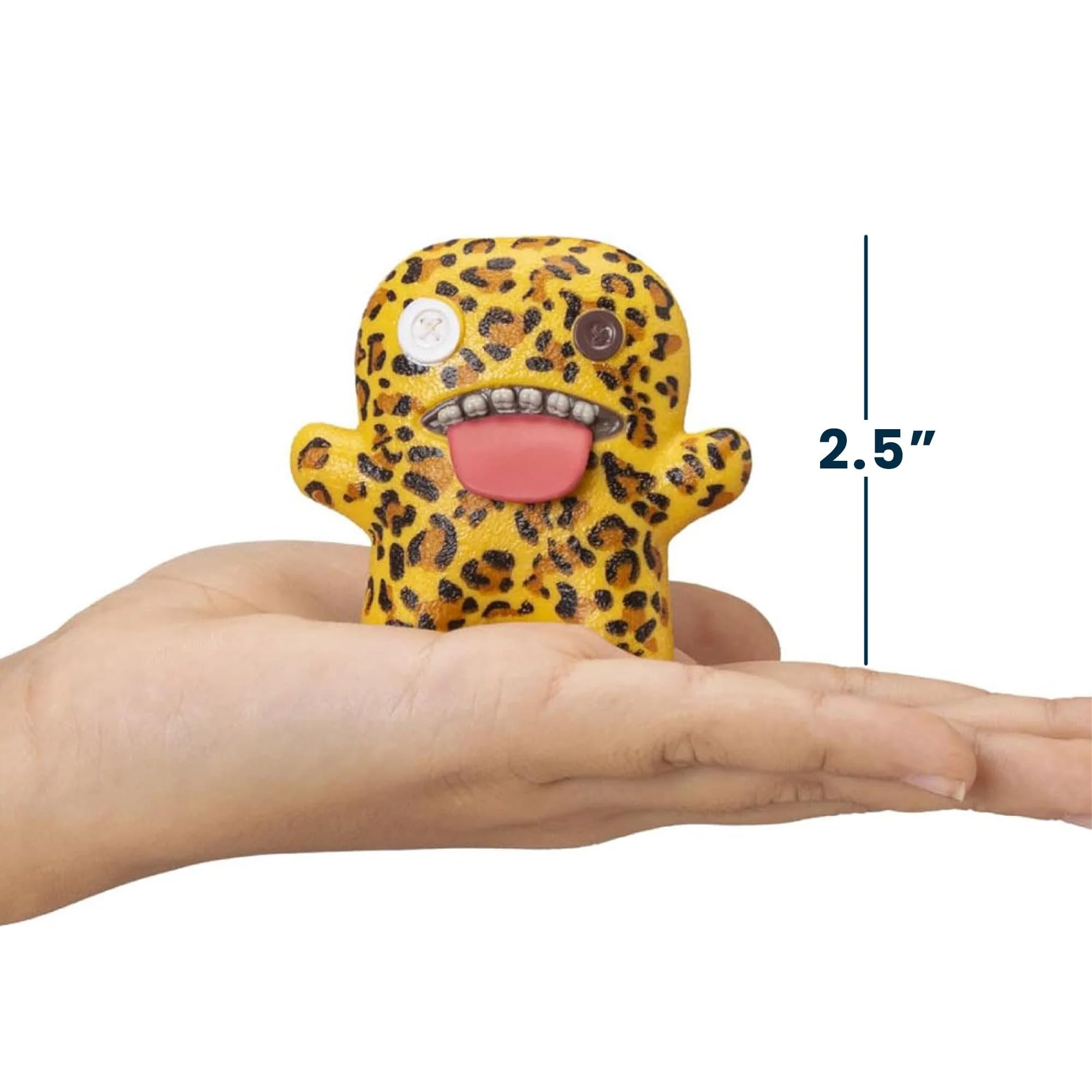 Fuggler 2.5 Inch Figure 3-Pack | Dark Yellow, Leopard Print, Black/Yellow - Image 6