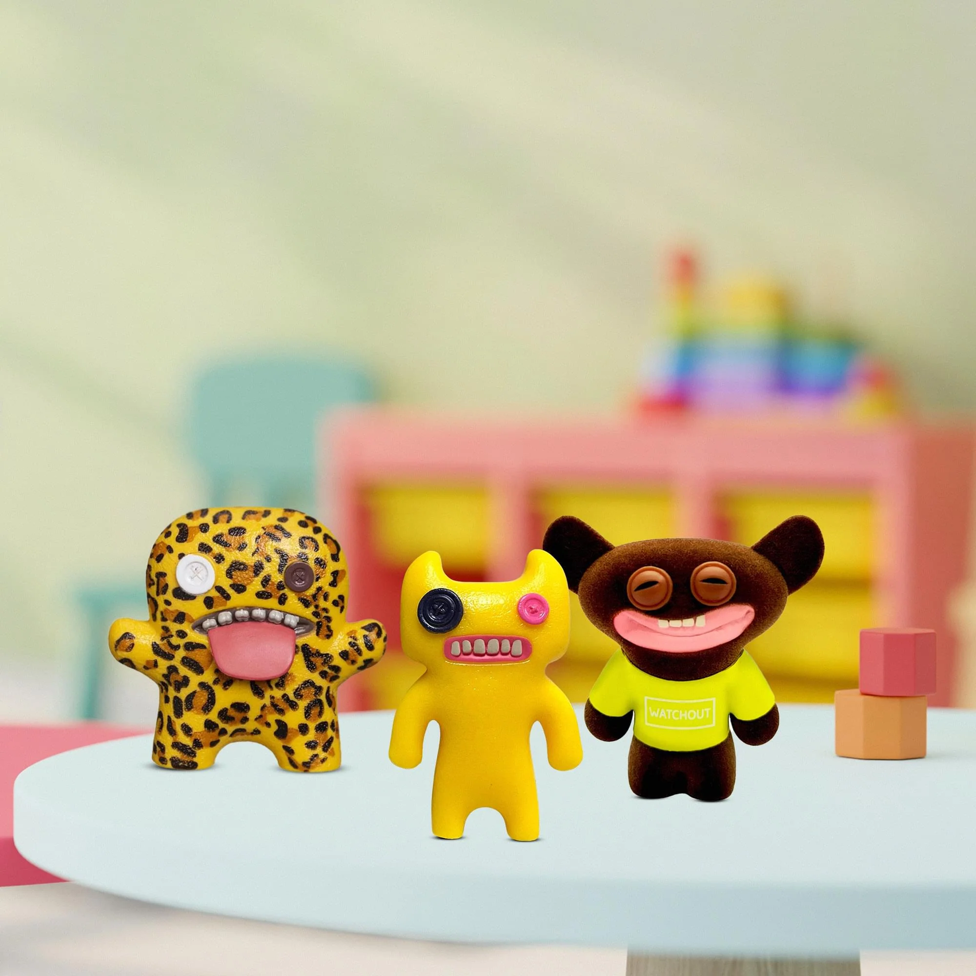 Fuggler 2.5 Inch Figure 3-Pack | Dark Yellow, Leopard Print, Black/Yellow - Image 7