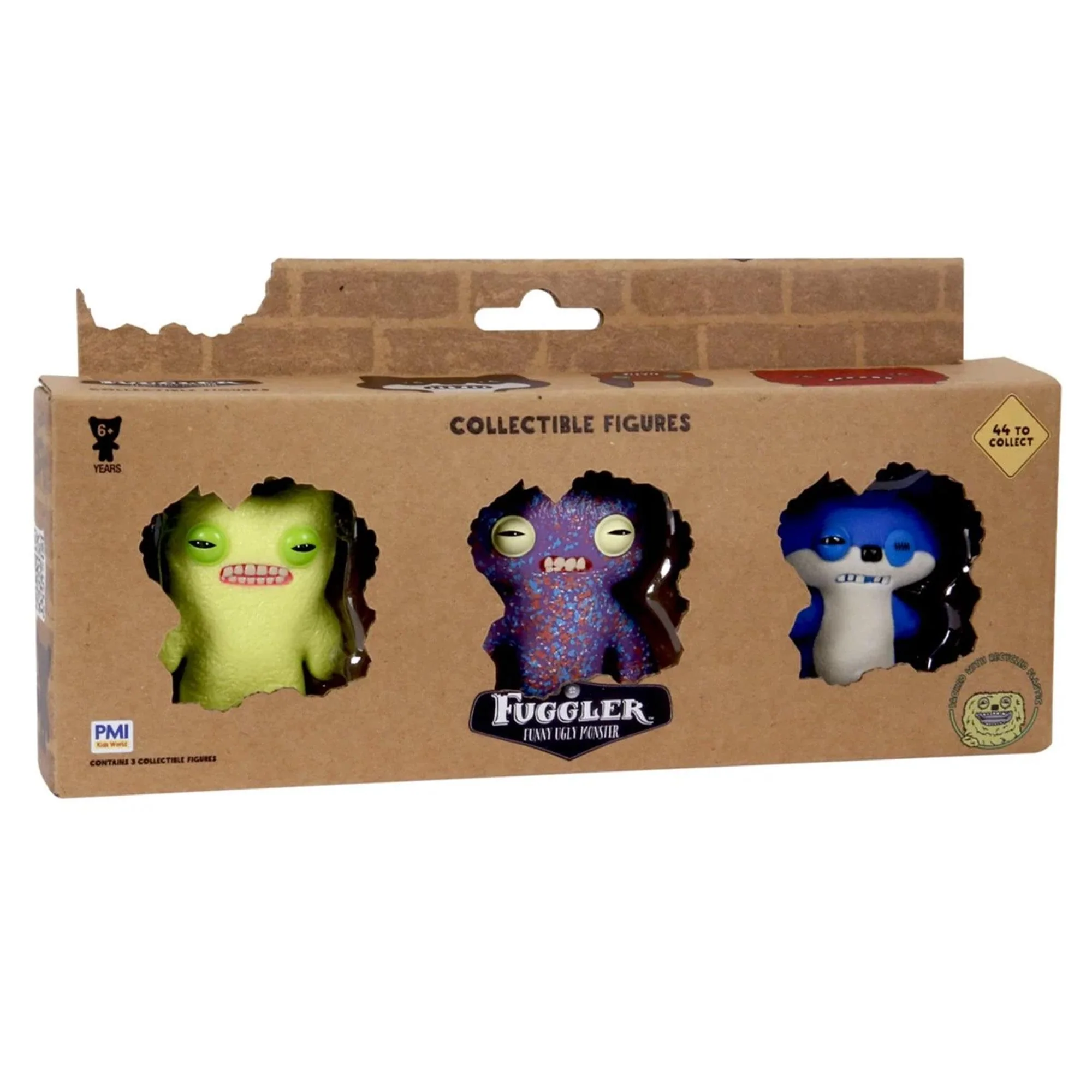 Fuggler 2.5 Inch Figure 3-Pack | Green, Purple, Blue/White - Image 2