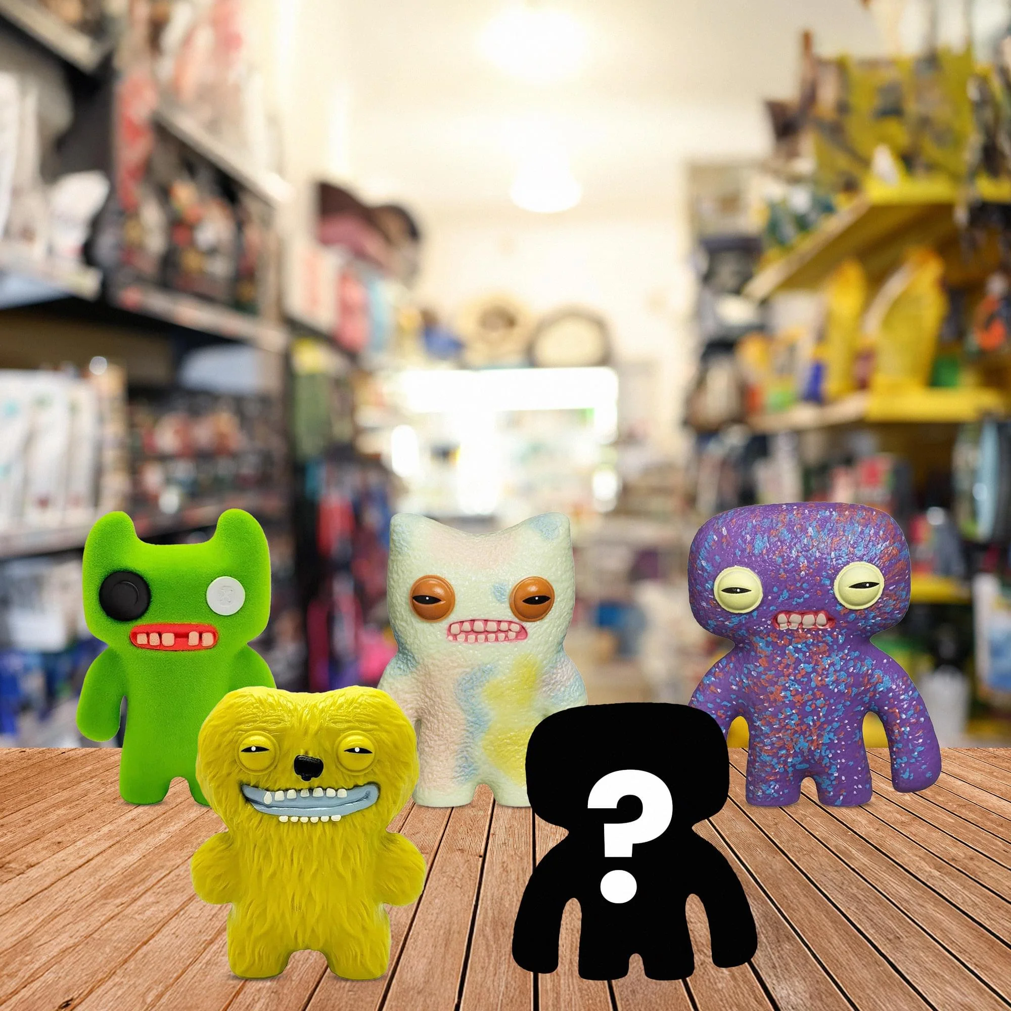 Fuggler 2.5 Inch Figure 5-Pack | Light Multi, Purple, Dark Green, Green - Image 8