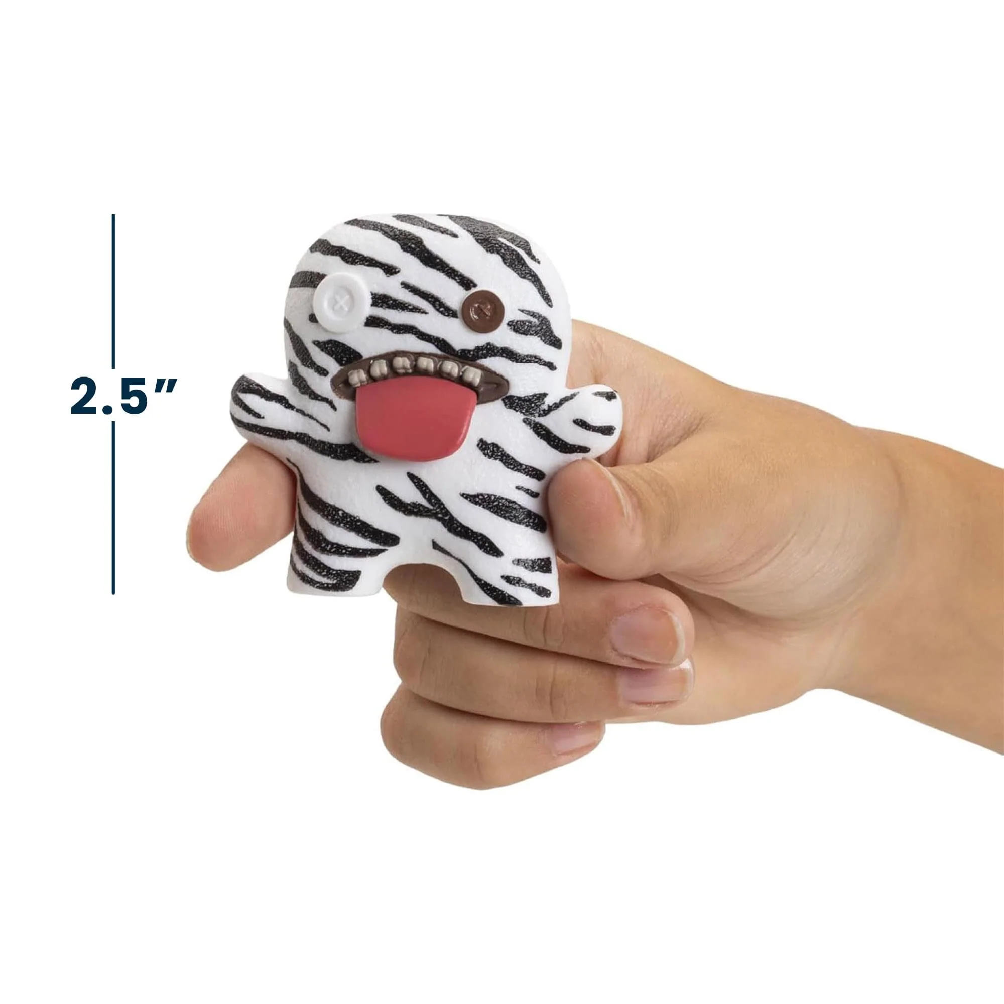 Fuggler 2.5 Inch Figure 5-Pack | Yellow, Pink, Zebra Print, Green - Image 7