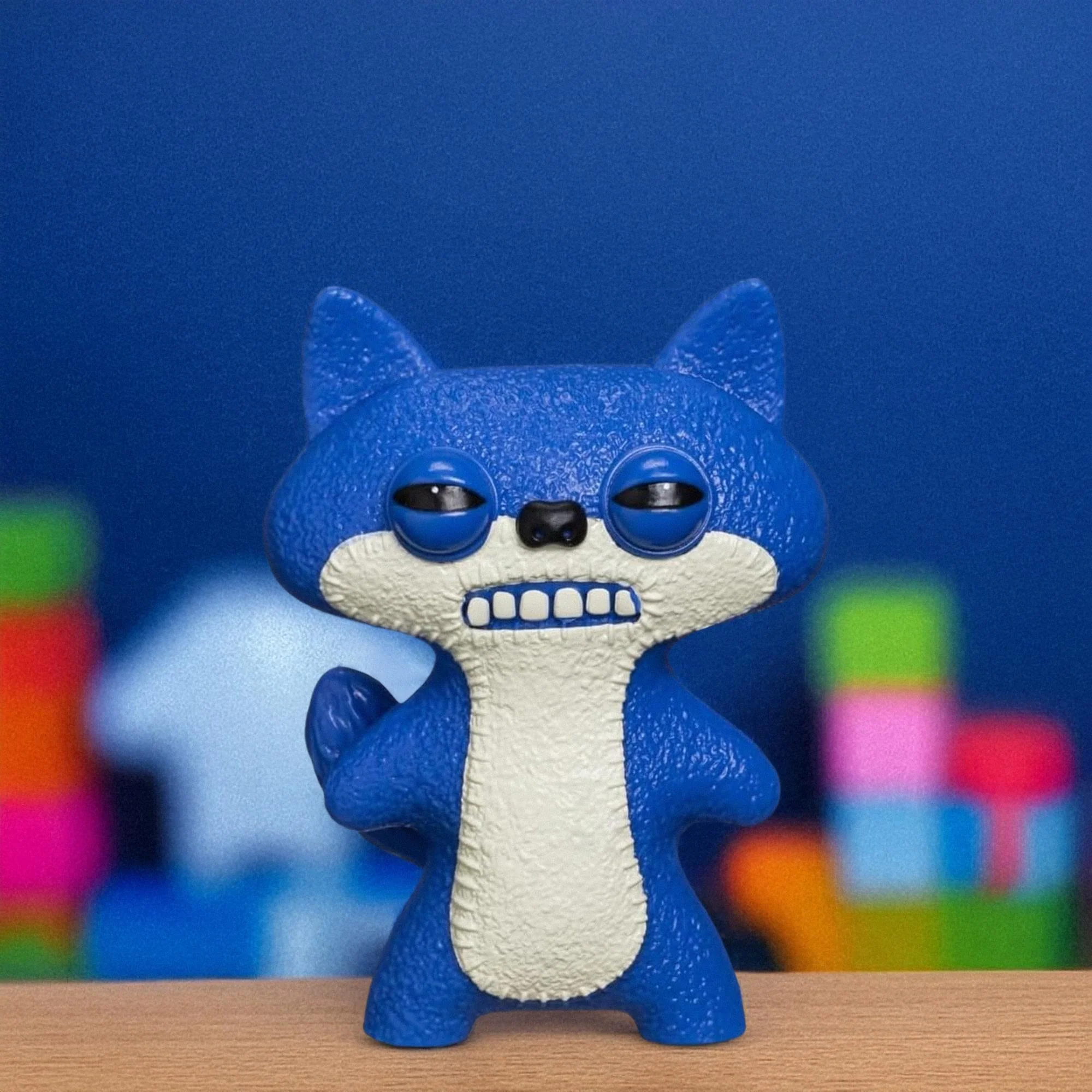 Fuggler 2.5 Inch Vinyl Figure | Suspicious Fox Blue - Image 4
