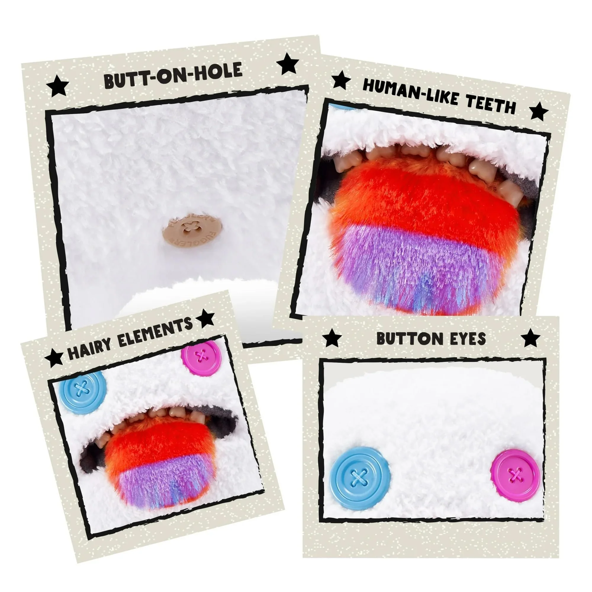 Fuggler Hairy Fuggs 9 Inch Plush | Oogah Boogah (Rainbow Tongue) - Image 3