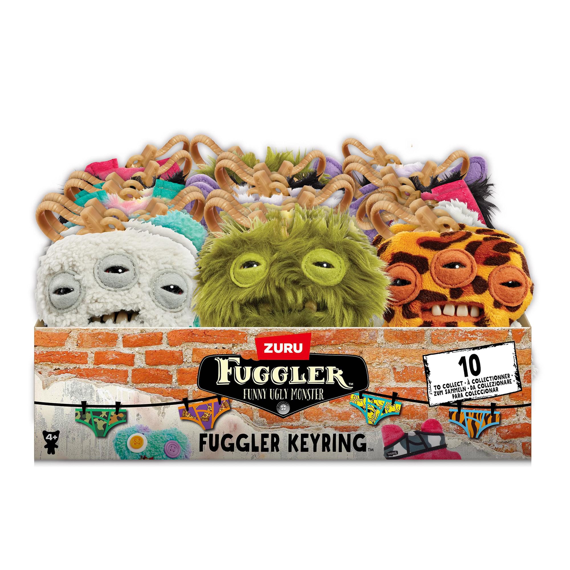Fugglers 5-Inch Plush Clip-On | Annoyed Alien - Grey - Image 5